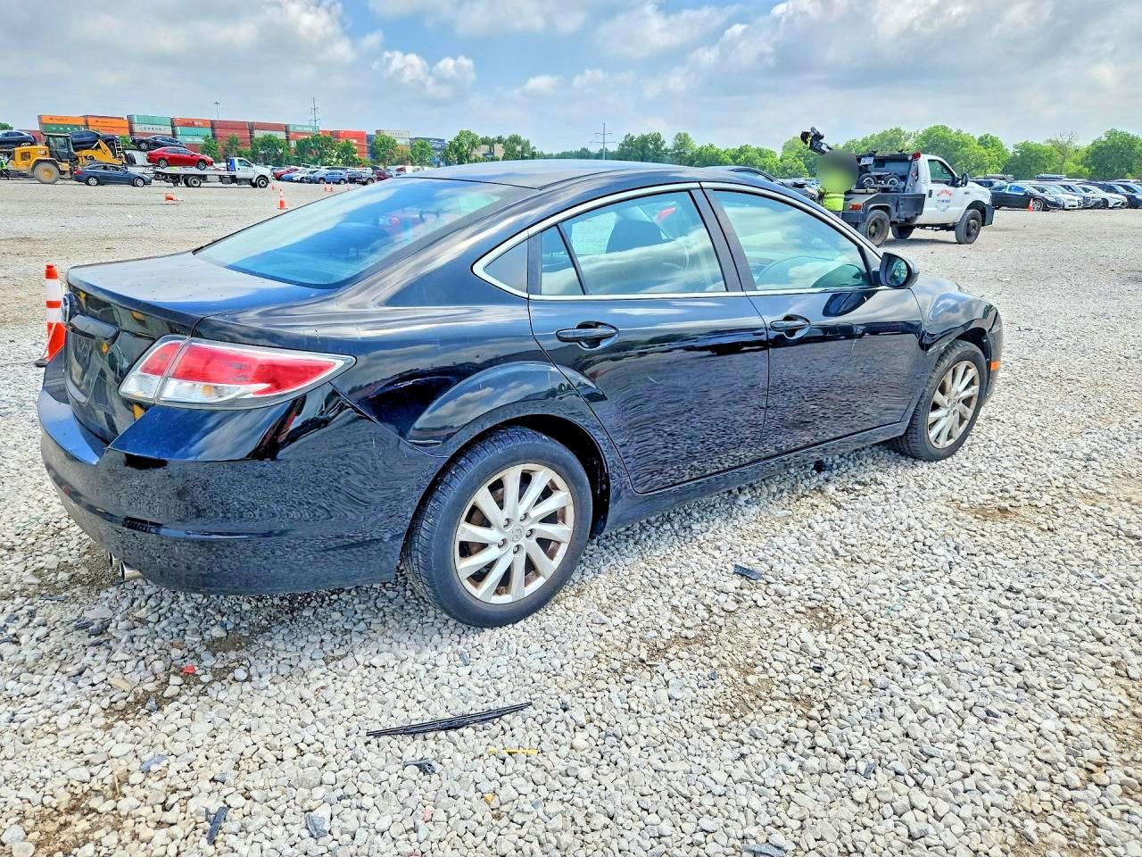 2012 Mazda 6 I Black vin: 1YVHZ8DH8C5M23319