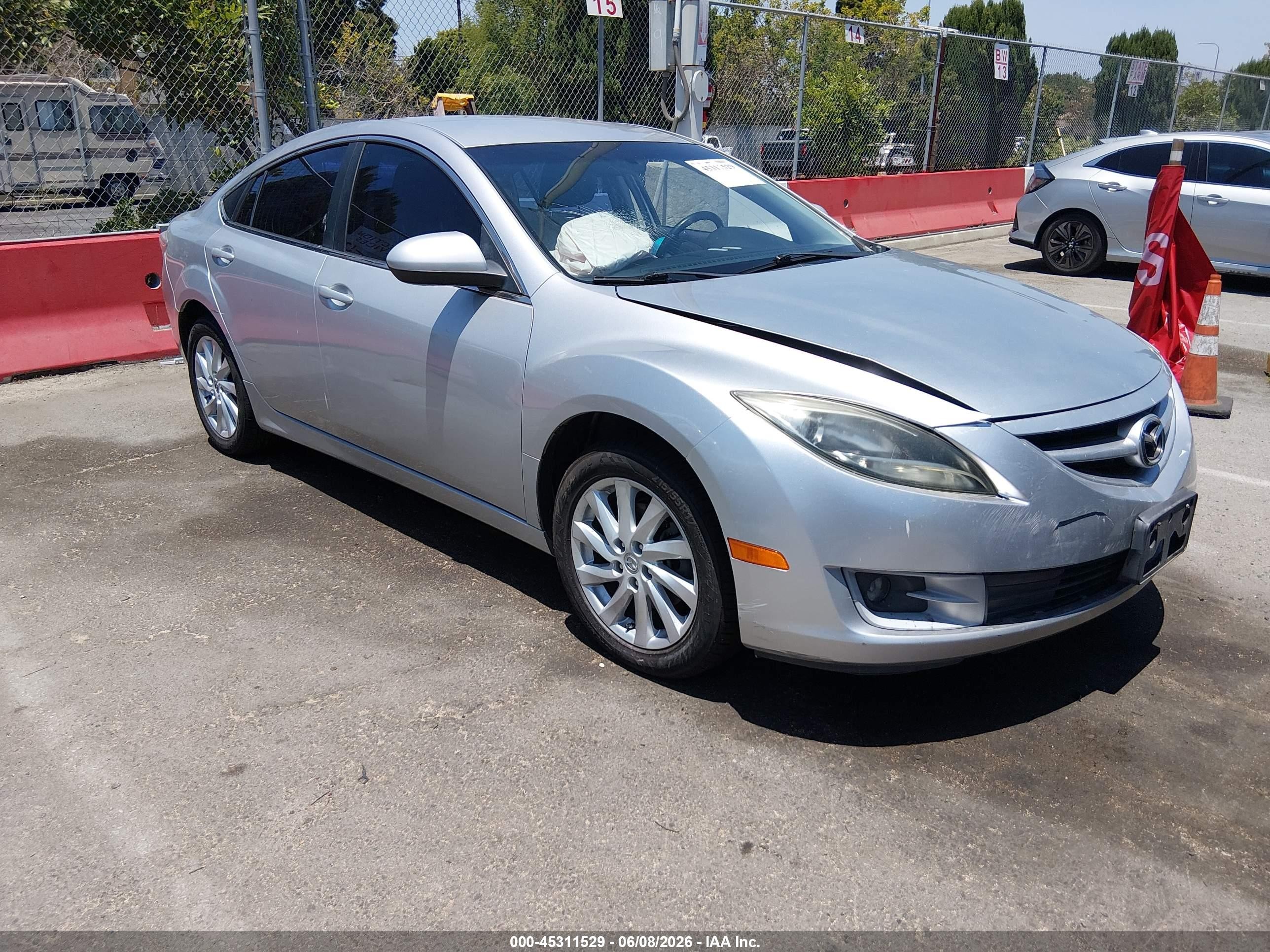 2012 Mazda Mazda6 I Touring Silver vin: 1YVHZ8DH8C5M27256