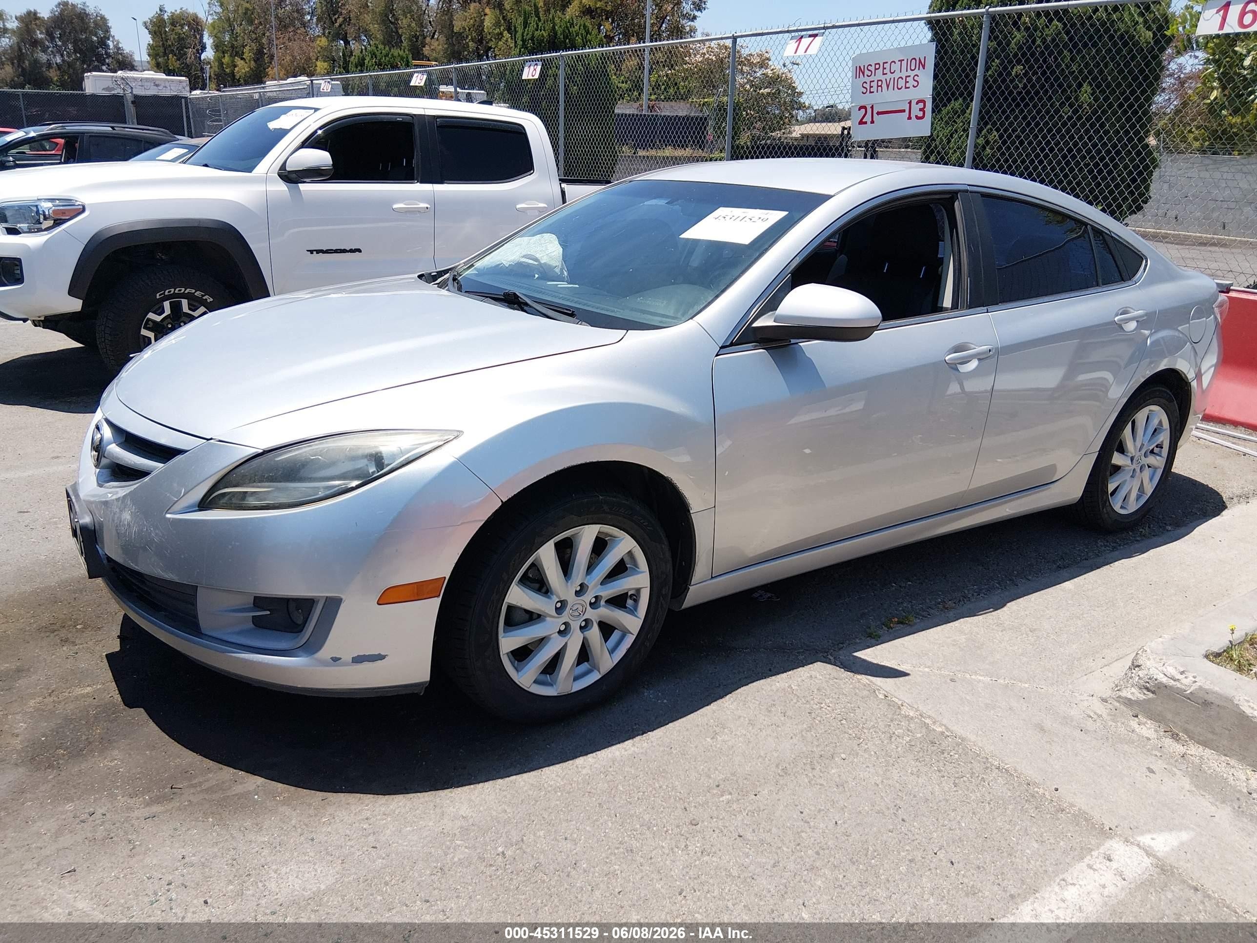2012 Mazda Mazda6 I Touring Silver vin: 1YVHZ8DH8C5M27256