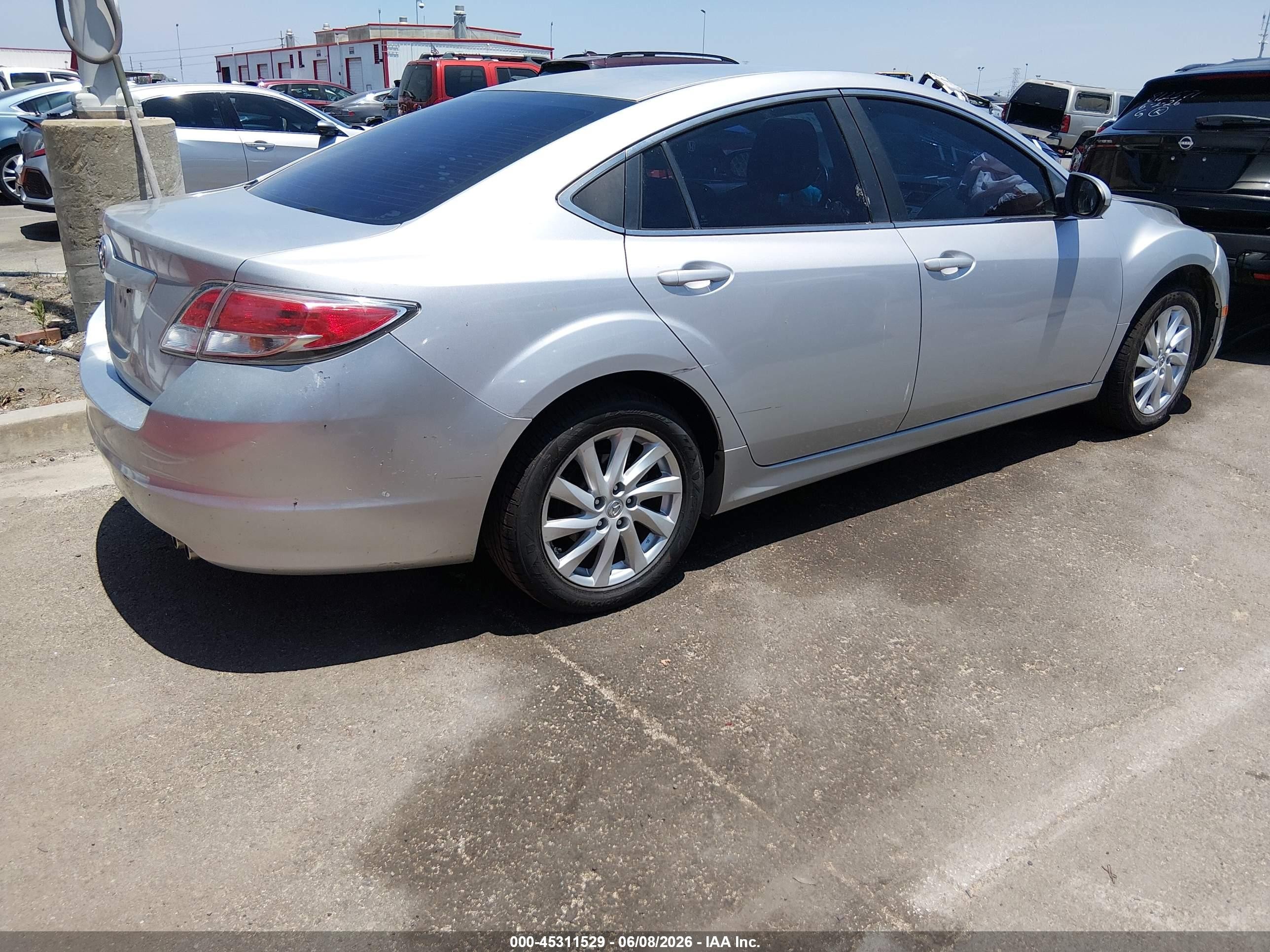 2012 Mazda Mazda6 I Touring Silver vin: 1YVHZ8DH8C5M27256