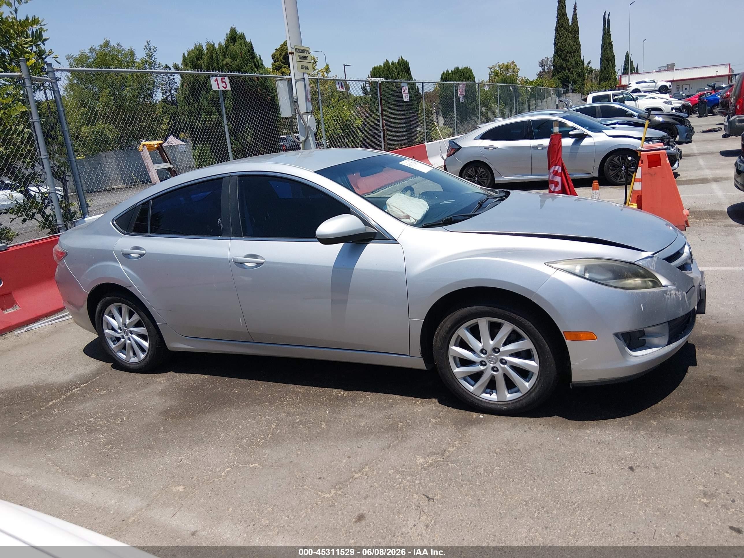 2012 Mazda Mazda6 I Touring Silver vin: 1YVHZ8DH8C5M27256