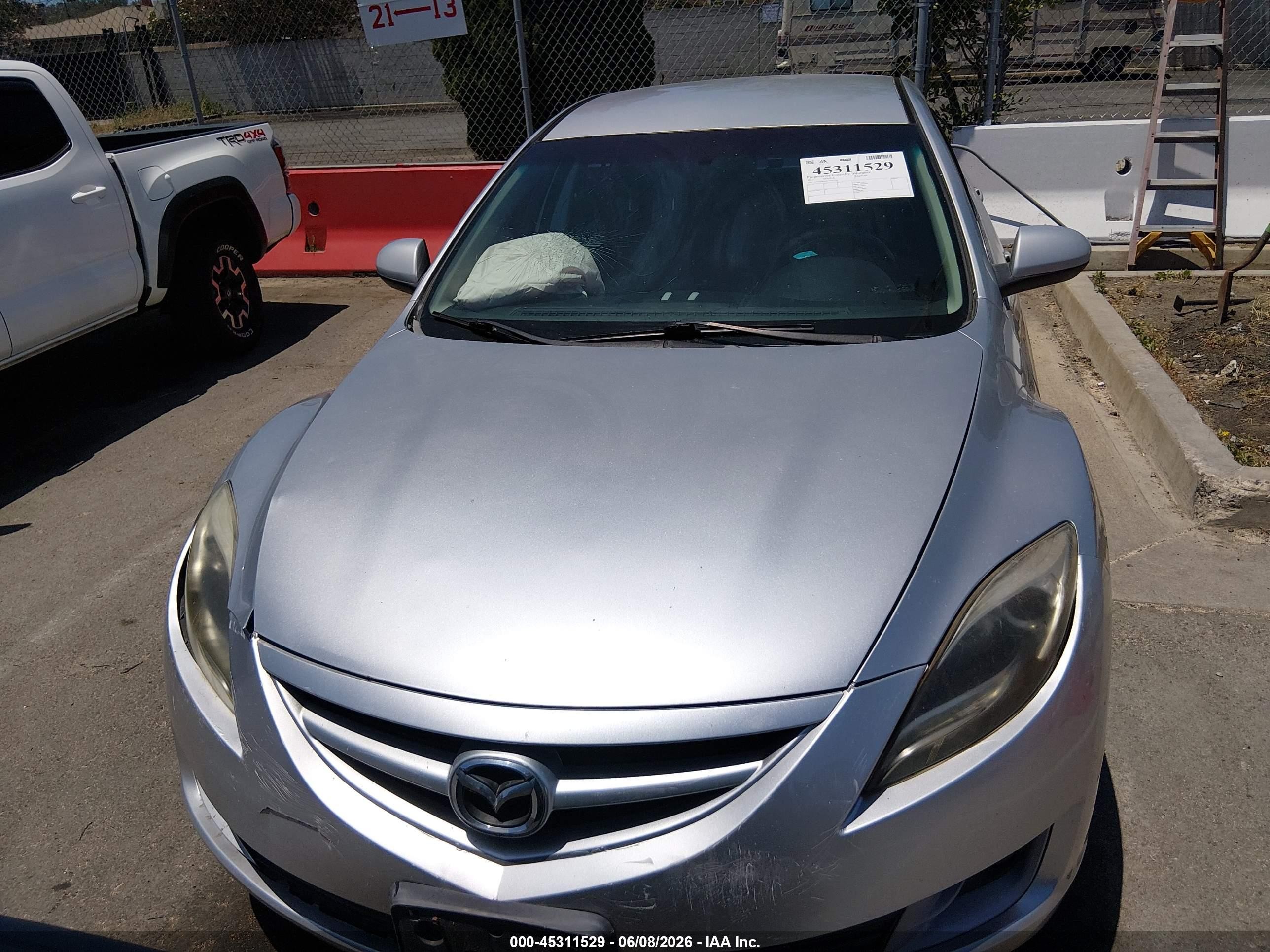 2012 Mazda Mazda6 I Touring Silver vin: 1YVHZ8DH8C5M27256
