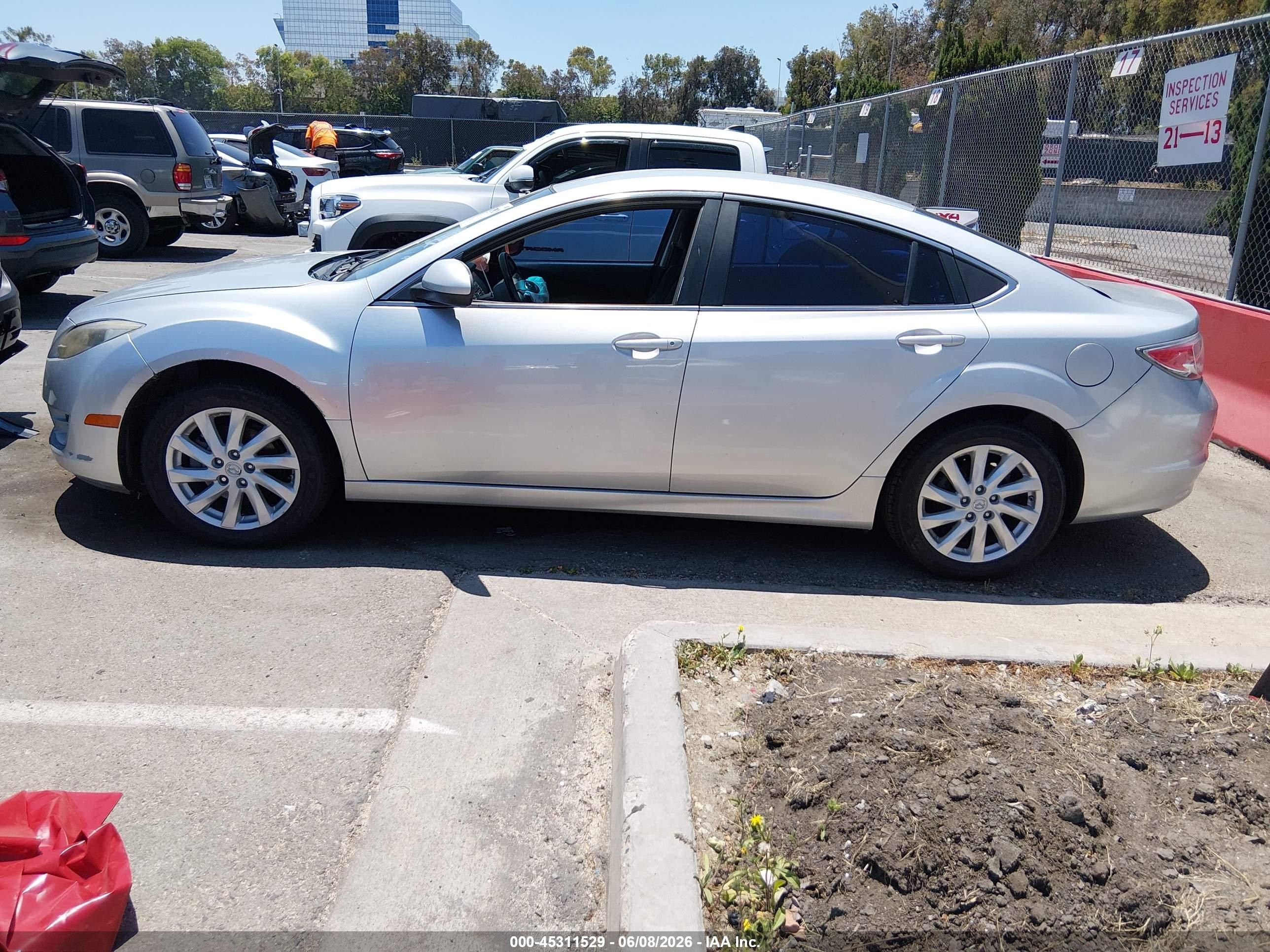 2012 Mazda Mazda6 I Touring Silver vin: 1YVHZ8DH8C5M27256