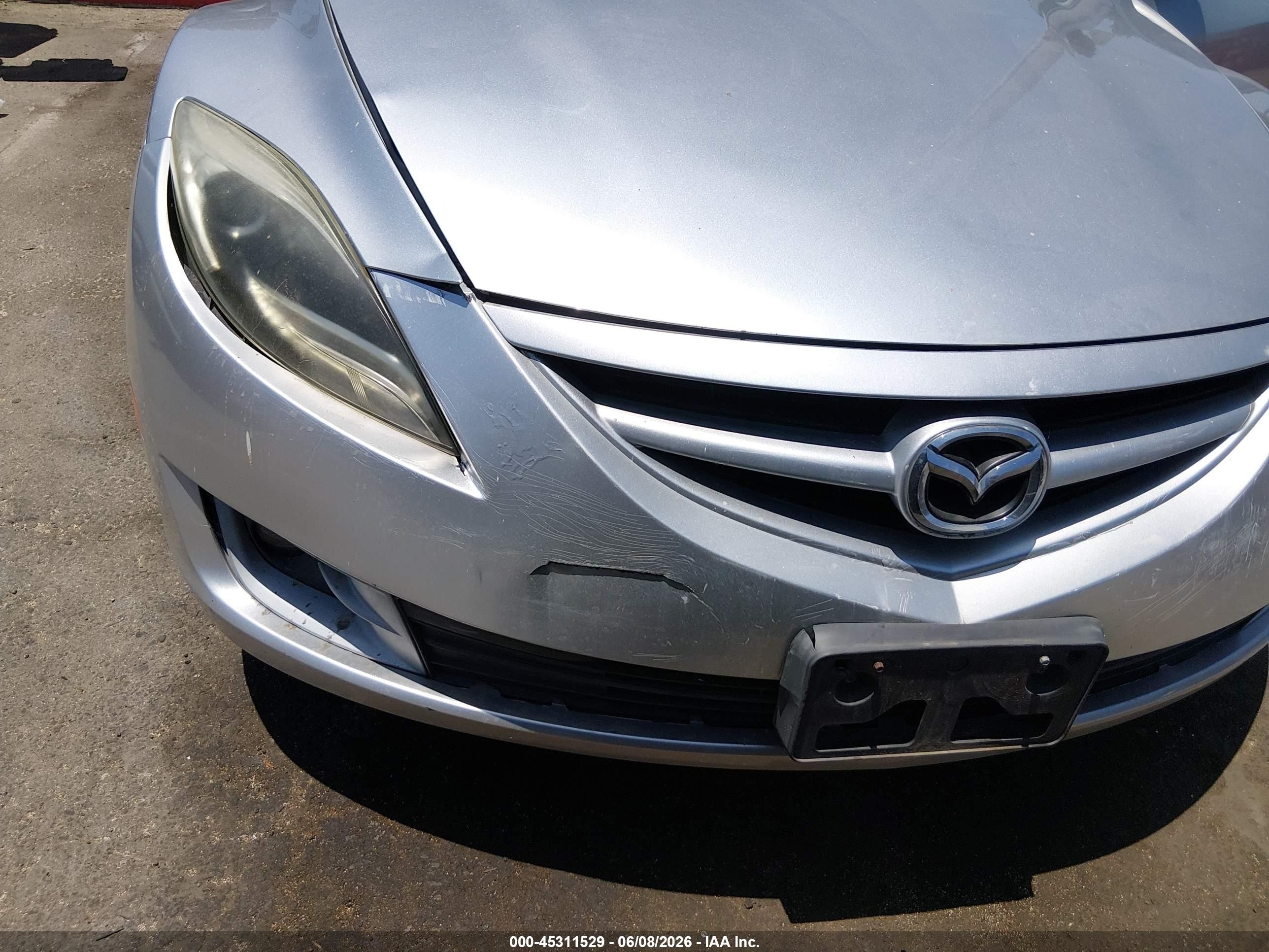 2012 Mazda Mazda6 I Touring Silver vin: 1YVHZ8DH8C5M27256