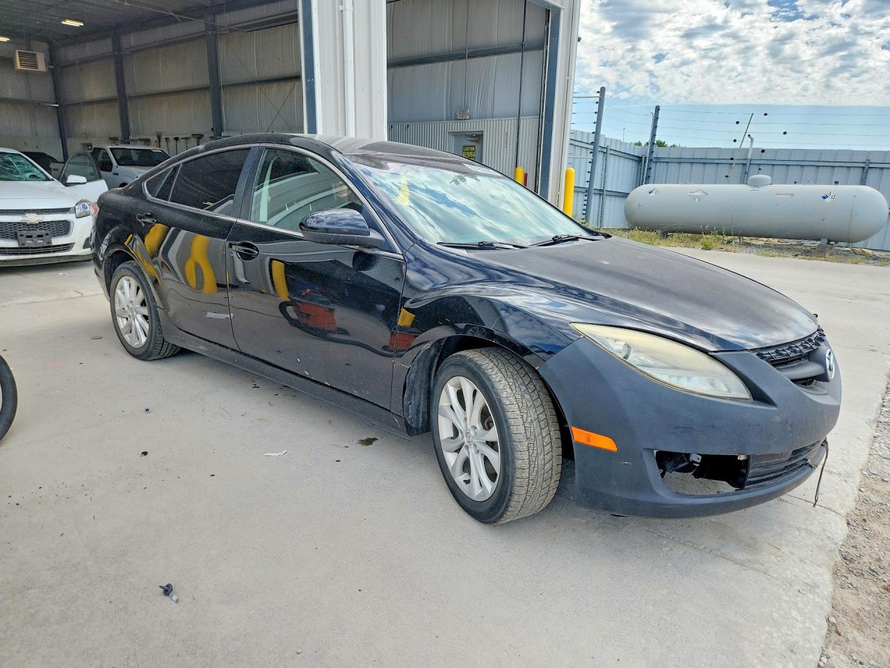 2012 Mazda 6 I Черный vin: 1YVHZ8DH9C5M06576