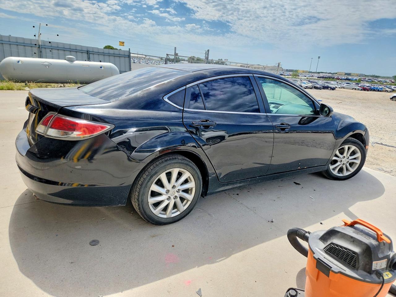 2012 Mazda 6 I Черный vin: 1YVHZ8DH9C5M06576