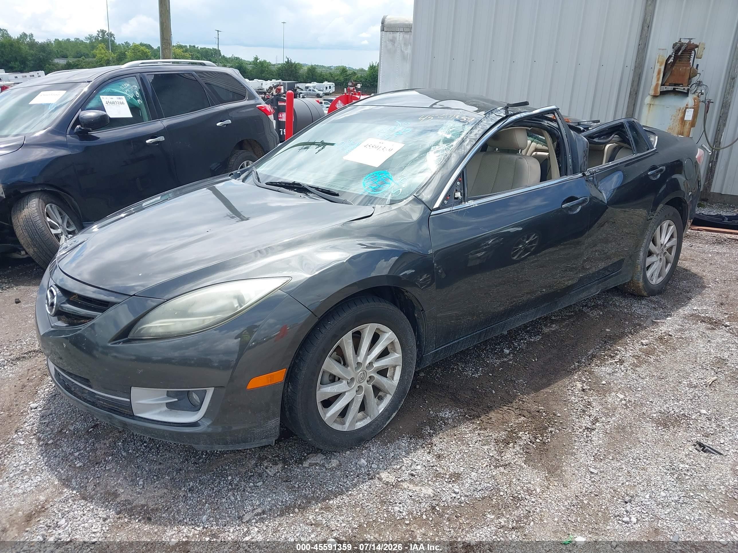 2012 Mazda Mazda6 I Touring Black vin: 1YVHZ8DH9C5M13396