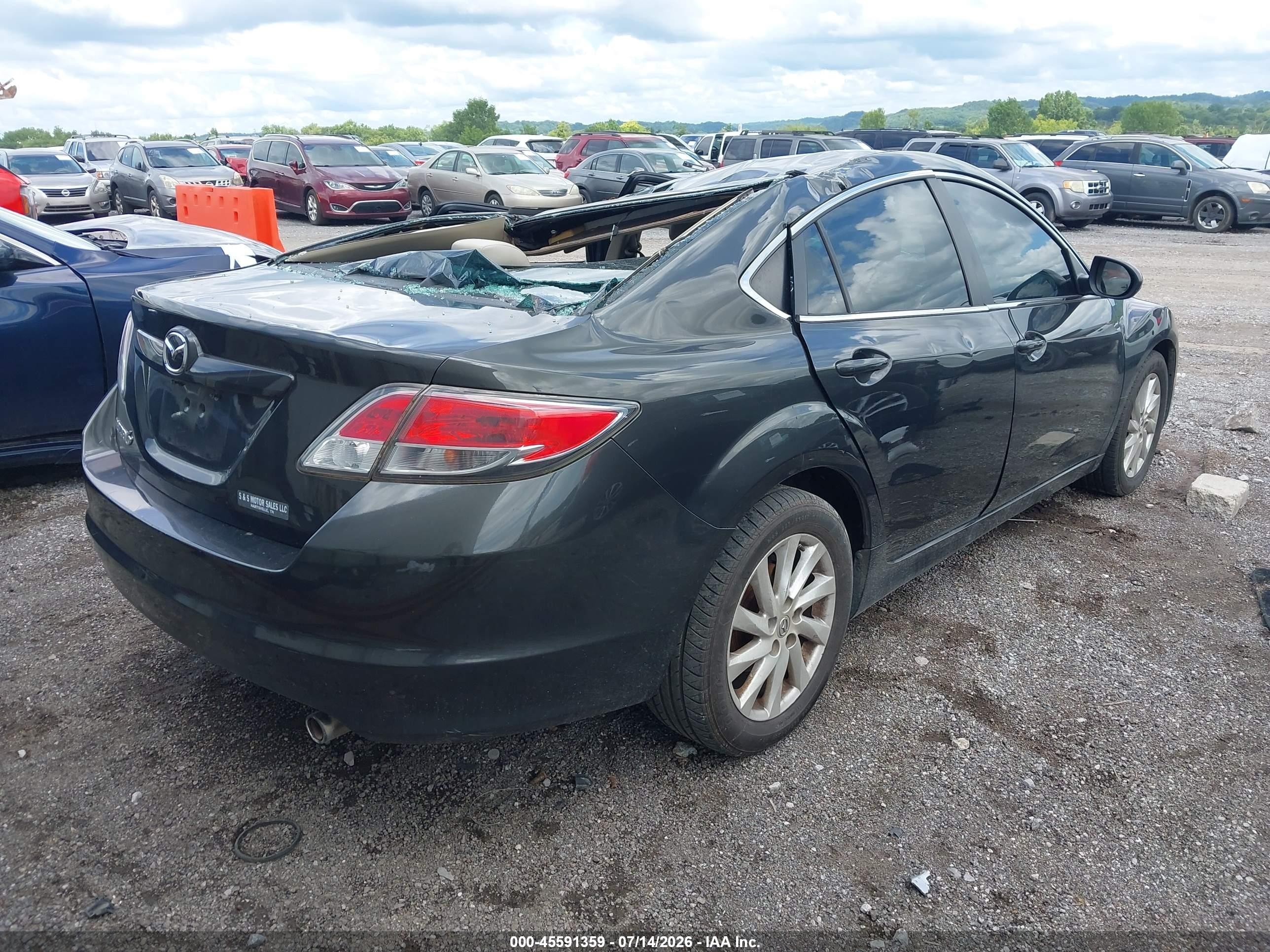 2012 Mazda Mazda6 I Touring Black vin: 1YVHZ8DH9C5M13396