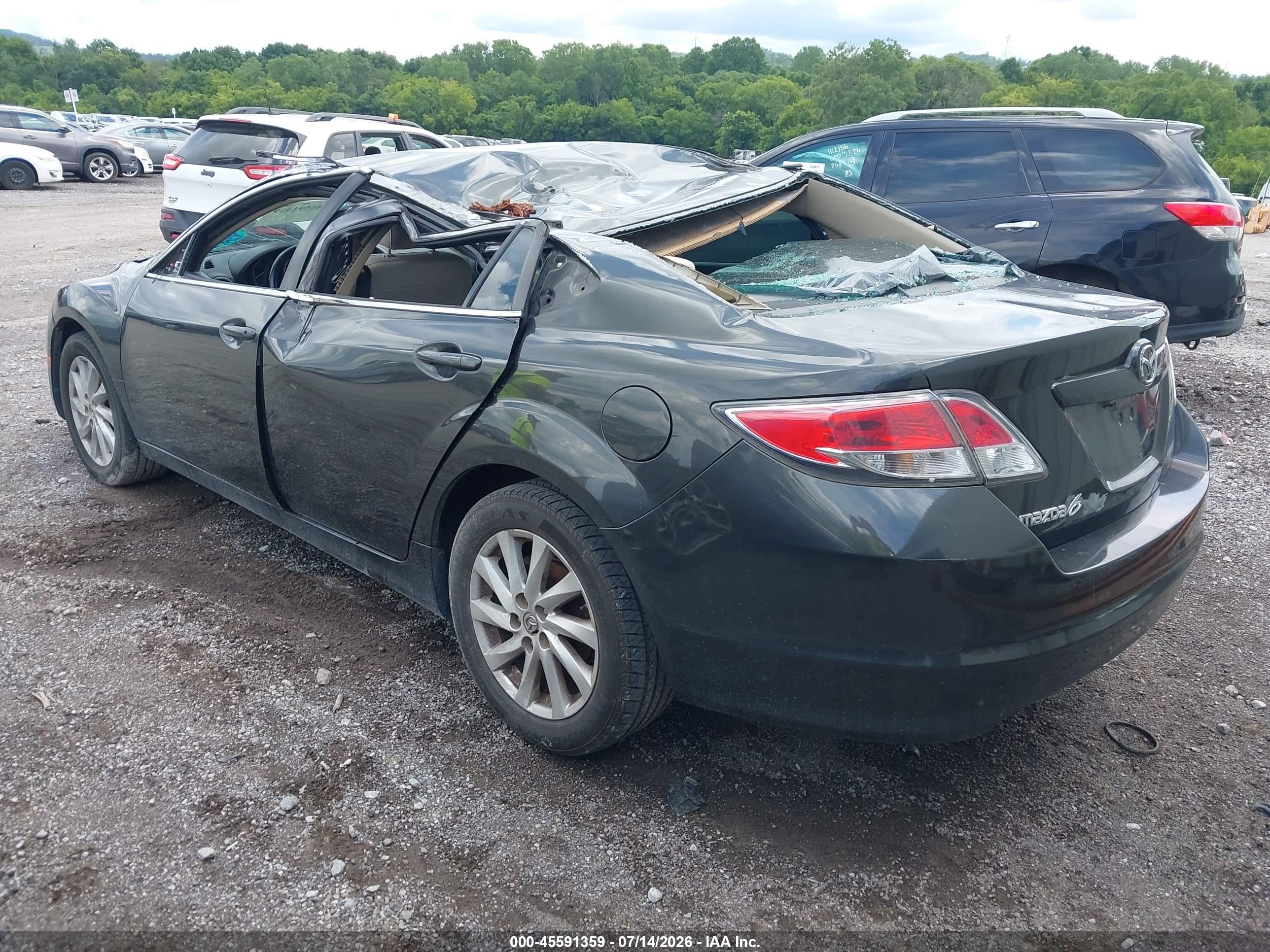 2012 Mazda Mazda6 I Touring Black vin: 1YVHZ8DH9C5M13396
