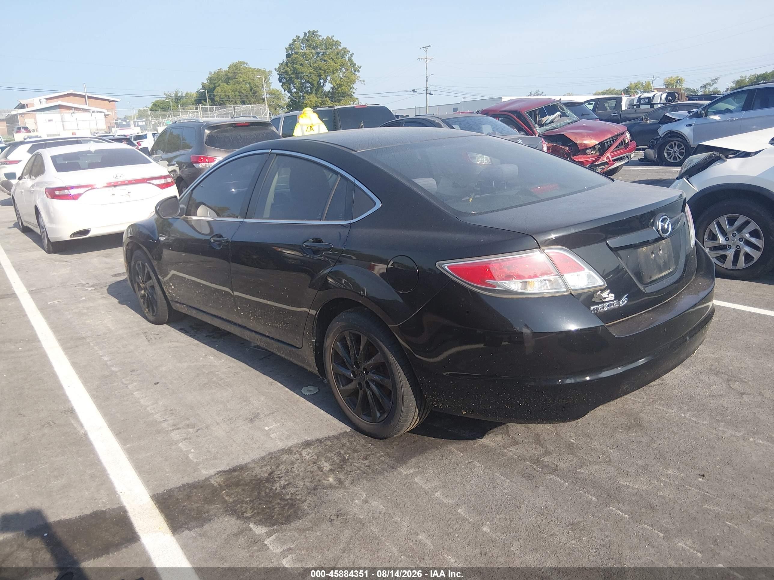 2012 Mazda Mazda6 I Touring Black vin: 1YVHZ8DH9C5M15004