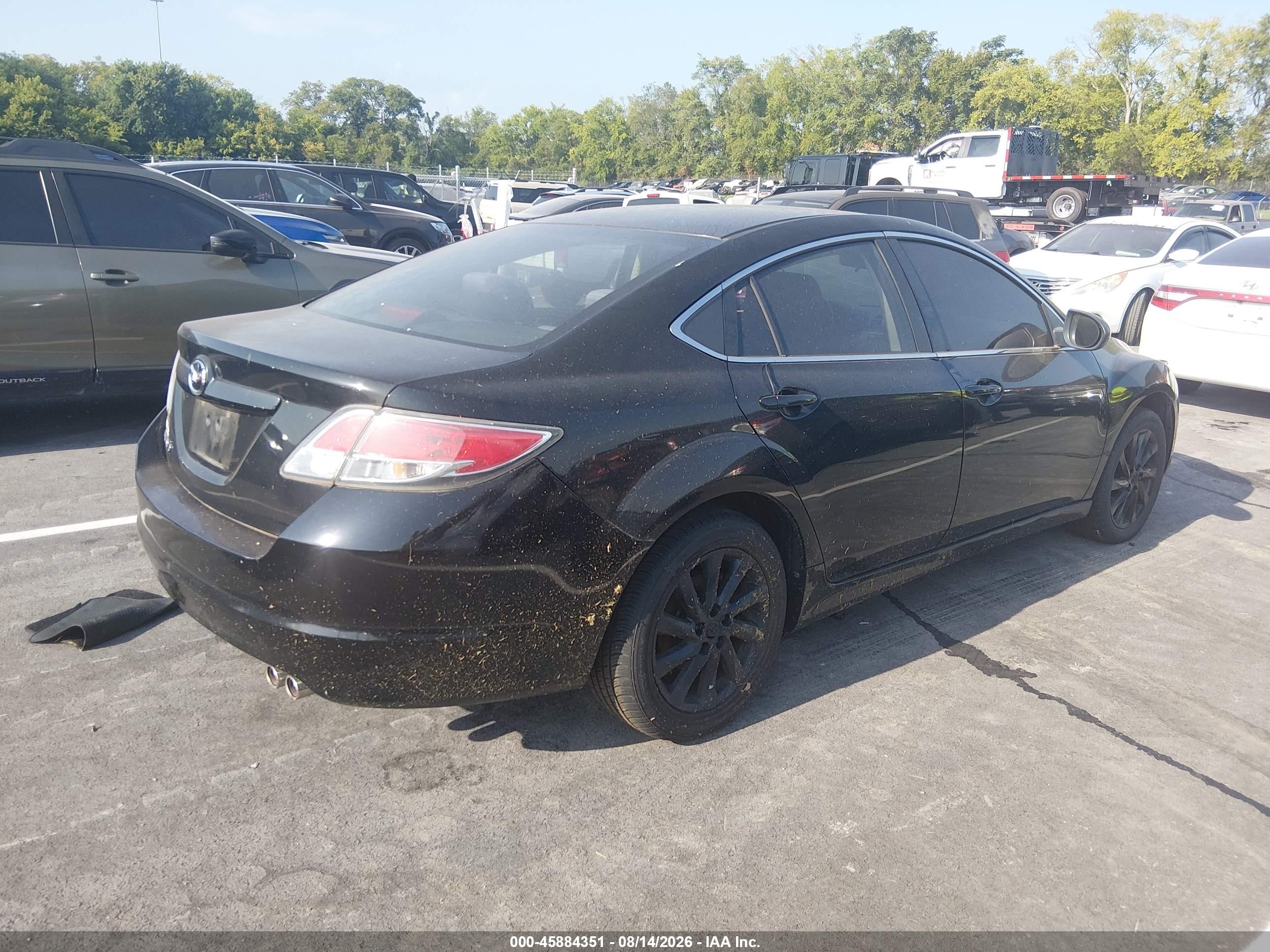 2012 Mazda Mazda6 I Touring Black vin: 1YVHZ8DH9C5M15004