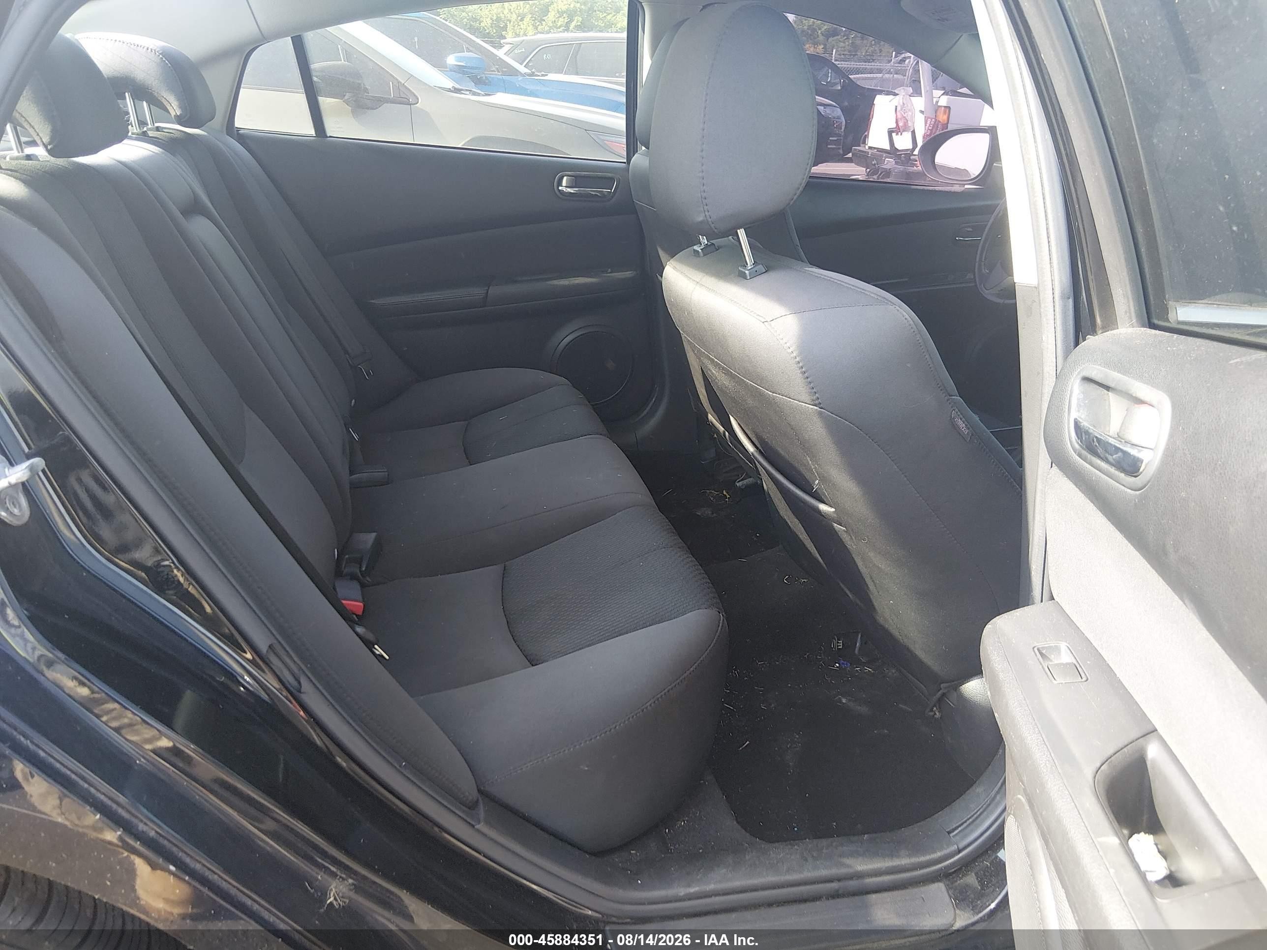 2012 Mazda Mazda6 I Touring Black vin: 1YVHZ8DH9C5M15004