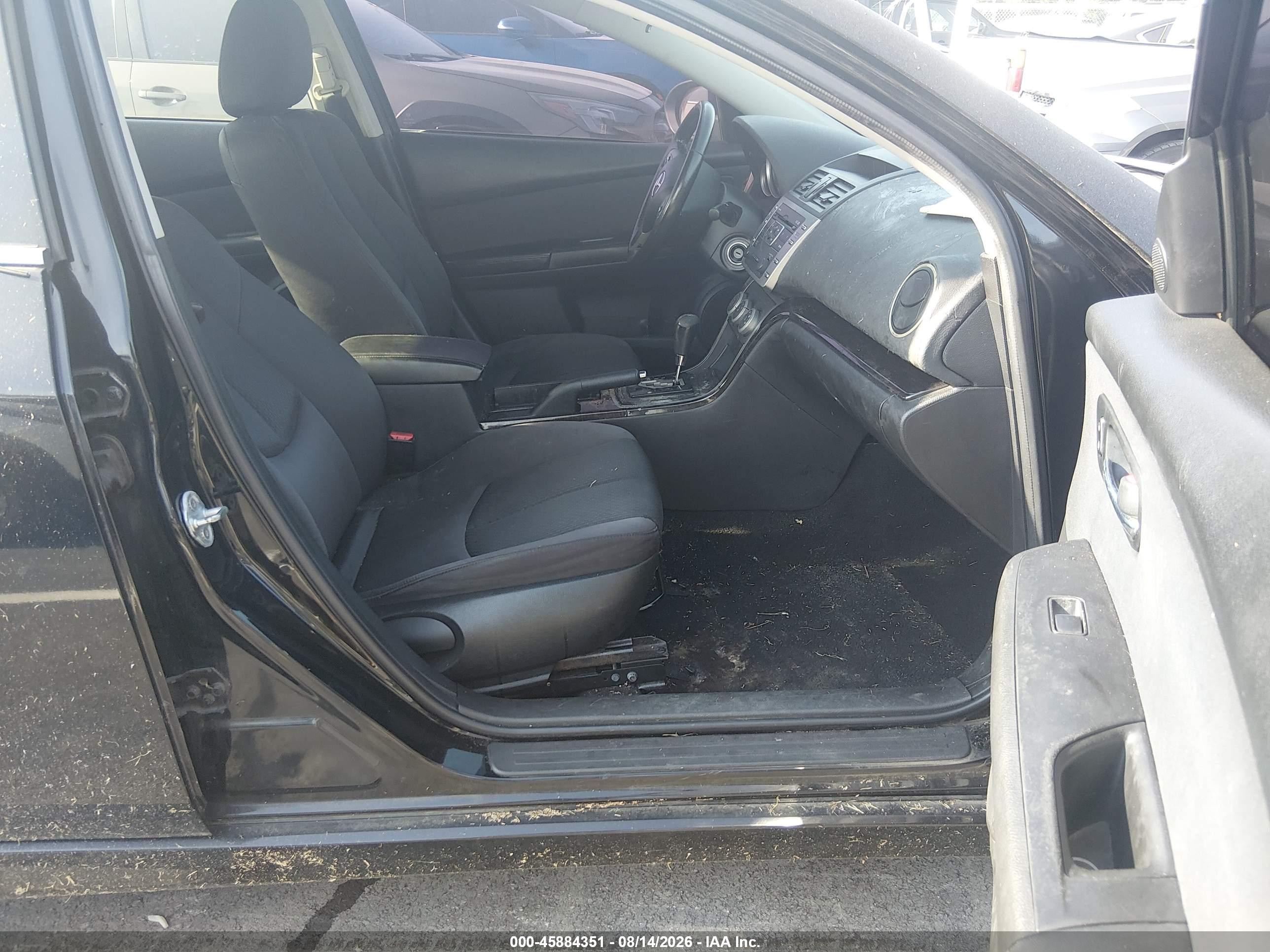 2012 Mazda Mazda6 I Touring Black vin: 1YVHZ8DH9C5M15004