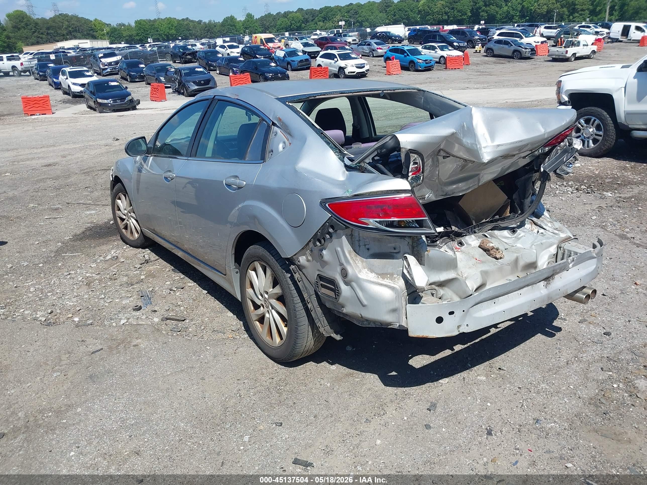 2012 Mazda Mazda6   Silver vin: 1YVHZ8DH9C5M15990