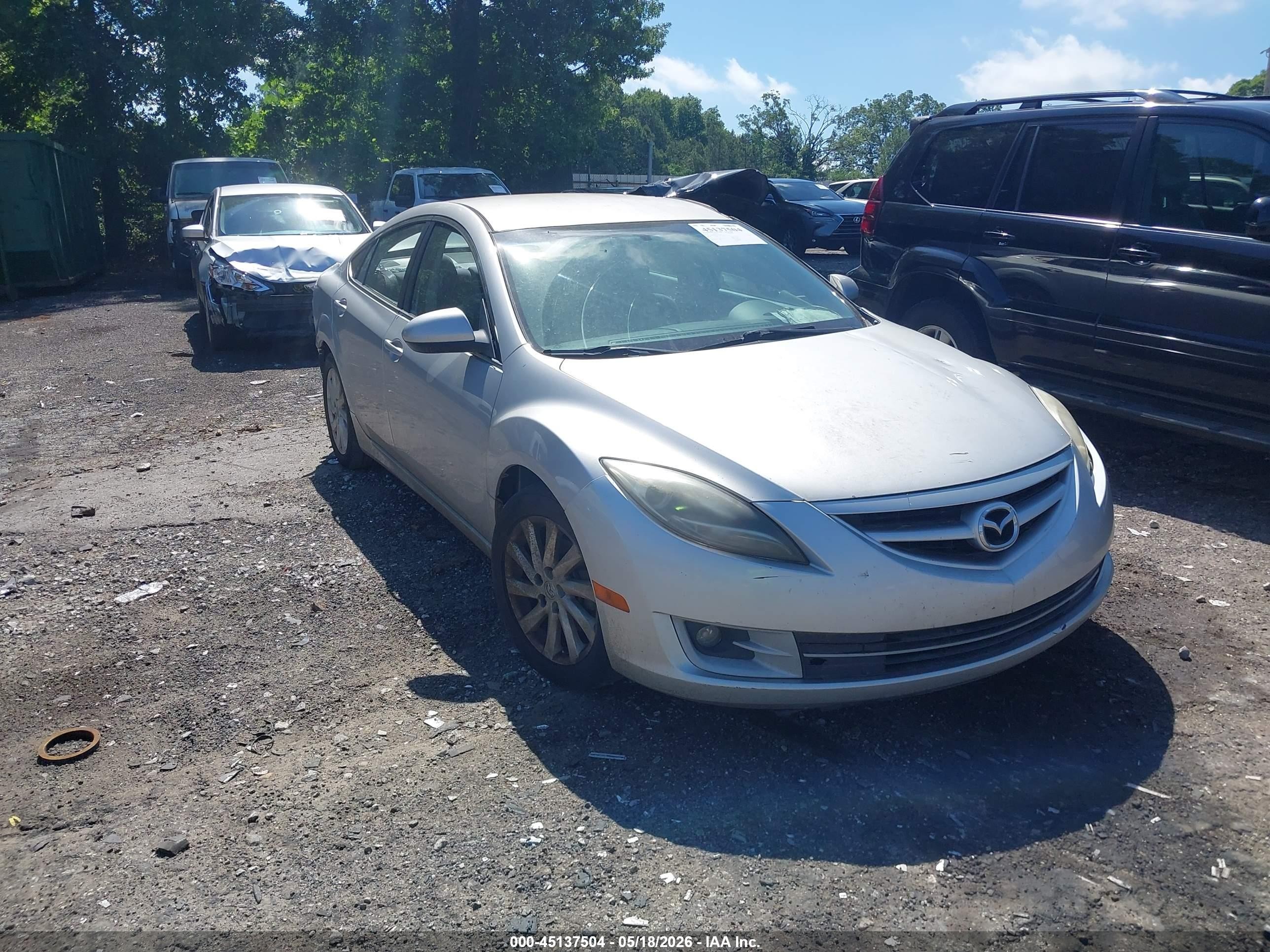 2012 Mazda Mazda6   Silver vin: 1YVHZ8DH9C5M15990