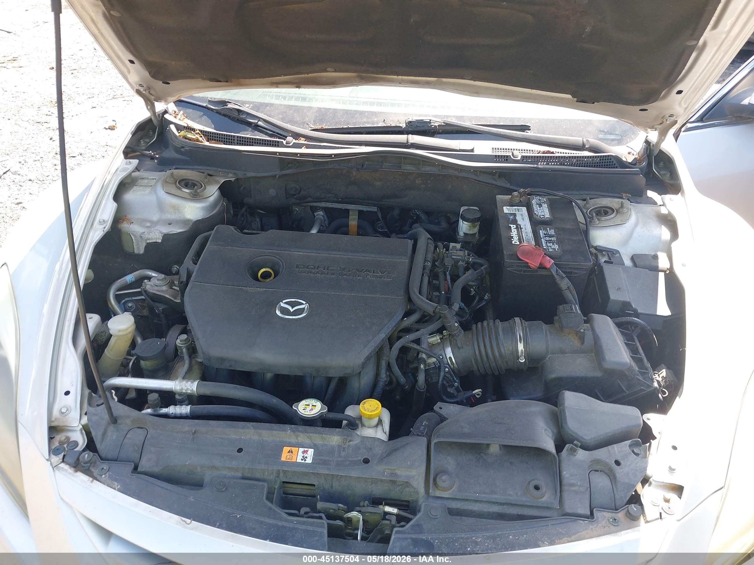 2012 Mazda Mazda6   Silver vin: 1YVHZ8DH9C5M15990