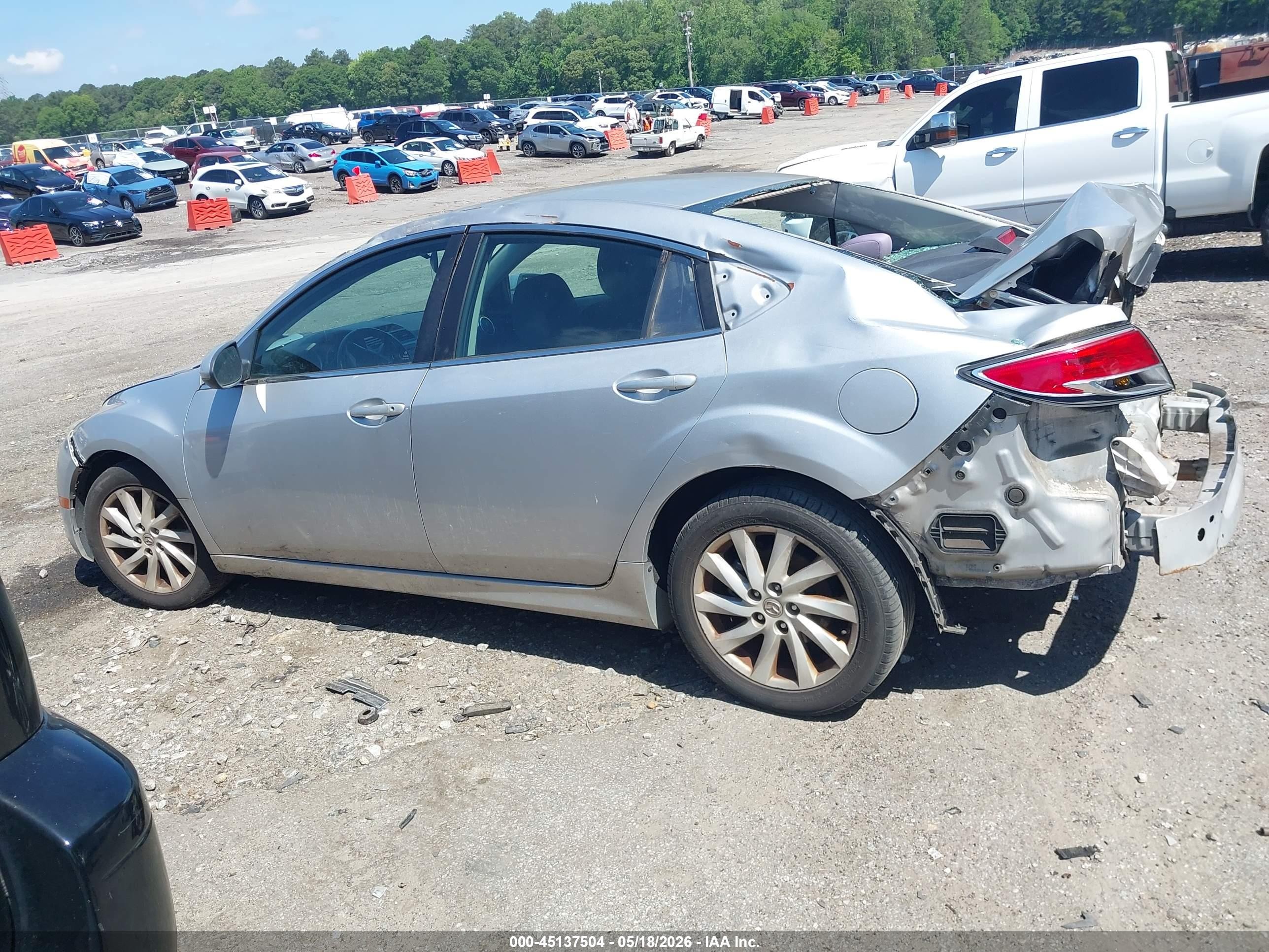 2012 Mazda Mazda6   Silver vin: 1YVHZ8DH9C5M15990