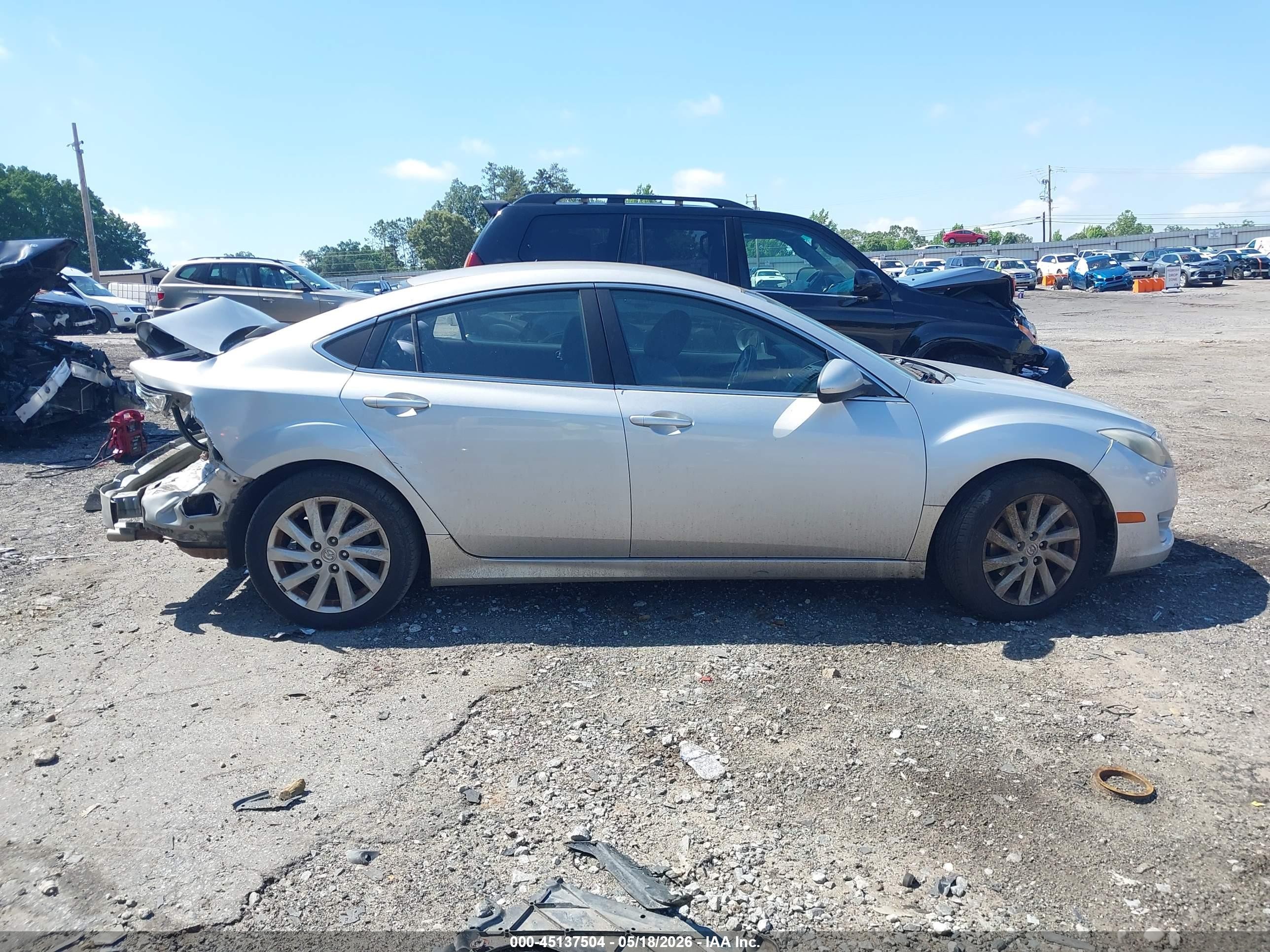 2012 Mazda Mazda6   Silver vin: 1YVHZ8DH9C5M15990