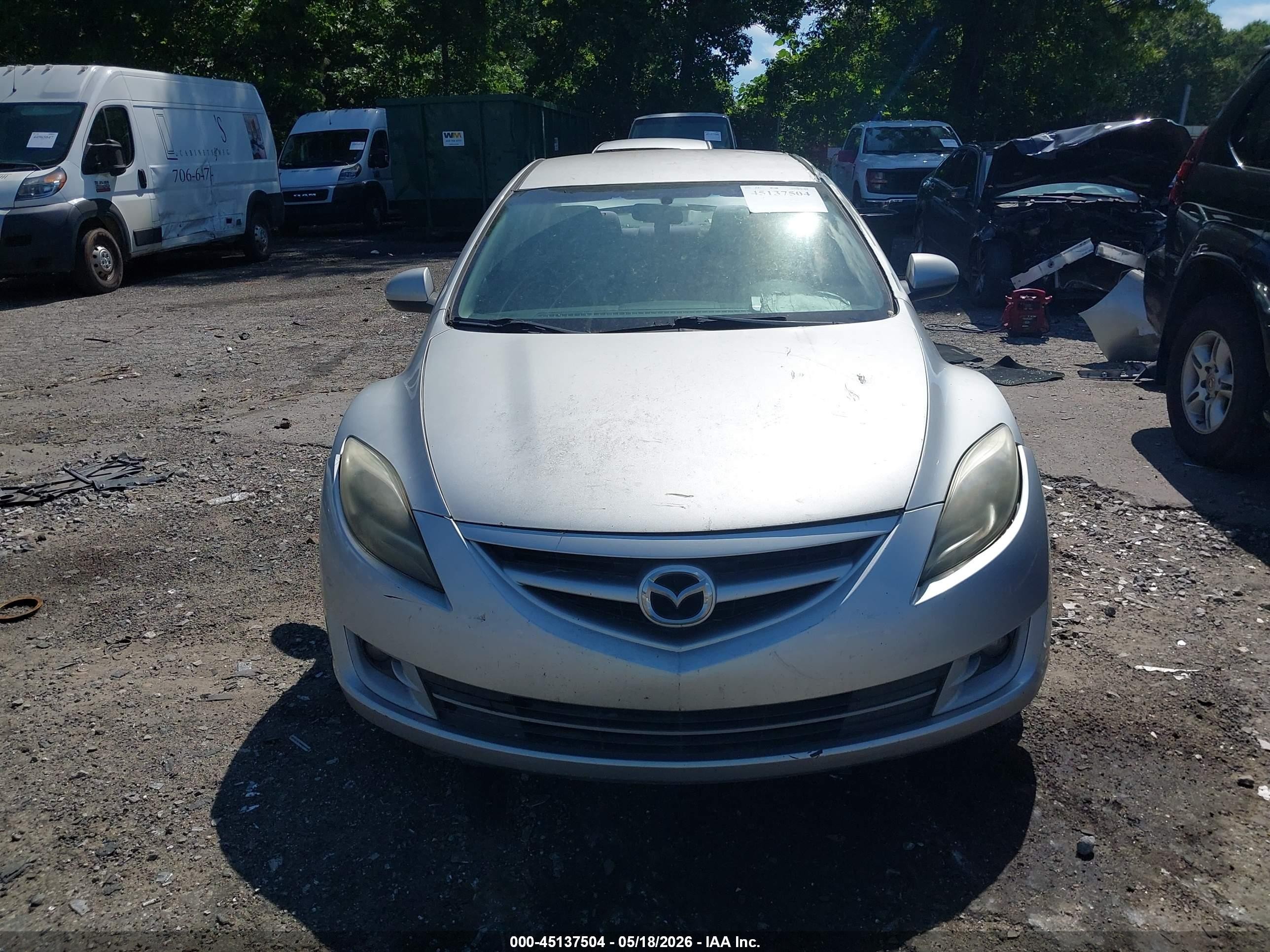 2012 Mazda Mazda6   Silver vin: 1YVHZ8DH9C5M15990