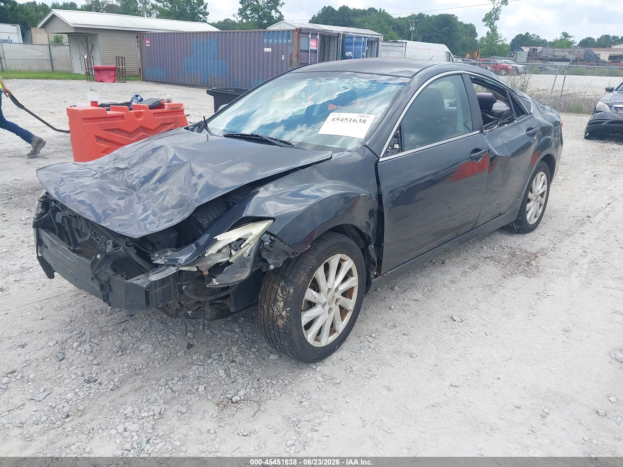 2012 Mazda Mazda6 I Touring Gray vin: 1YVHZ8DH9C5M18744