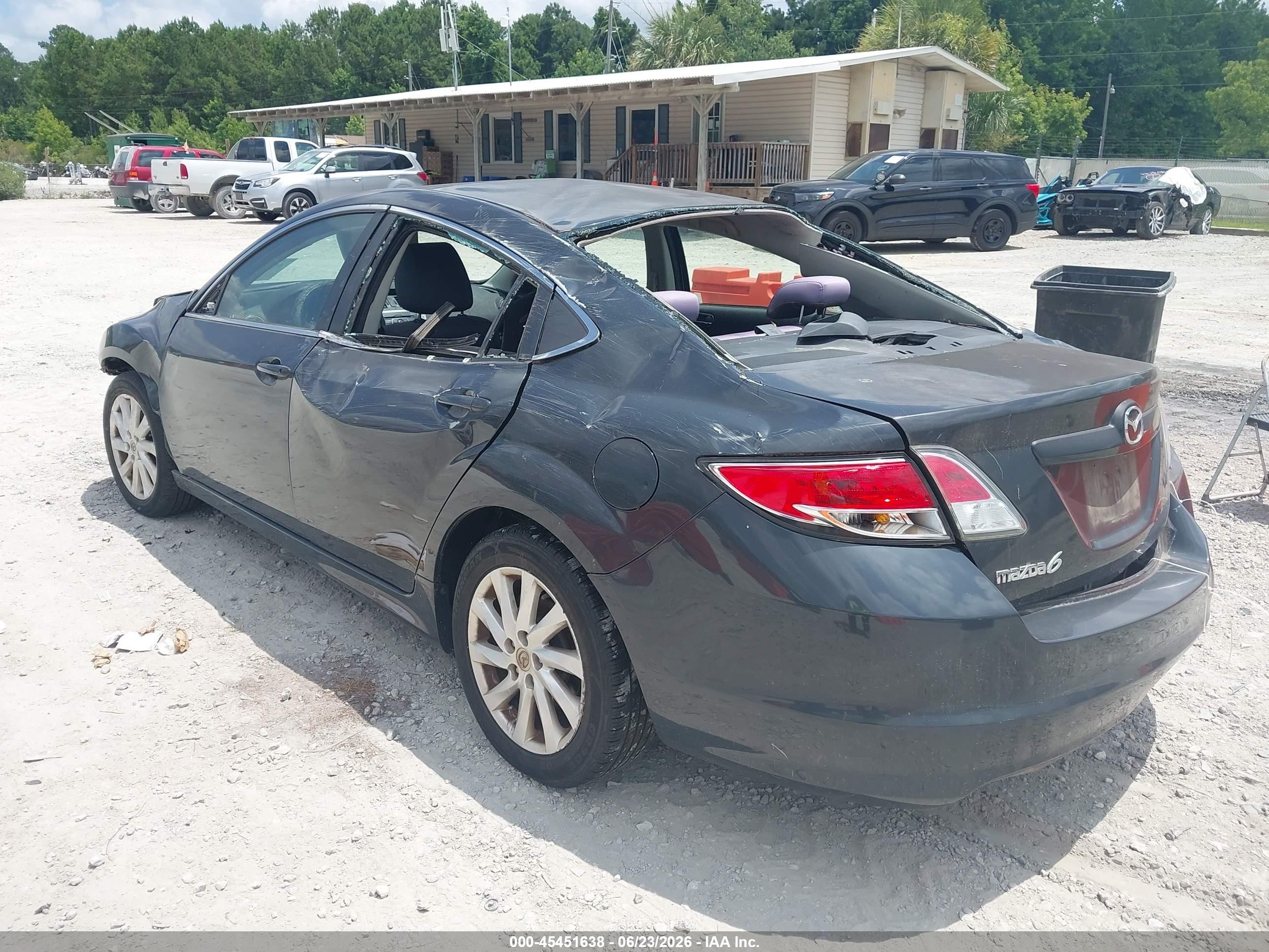 2012 Mazda Mazda6 I Touring Gray vin: 1YVHZ8DH9C5M18744