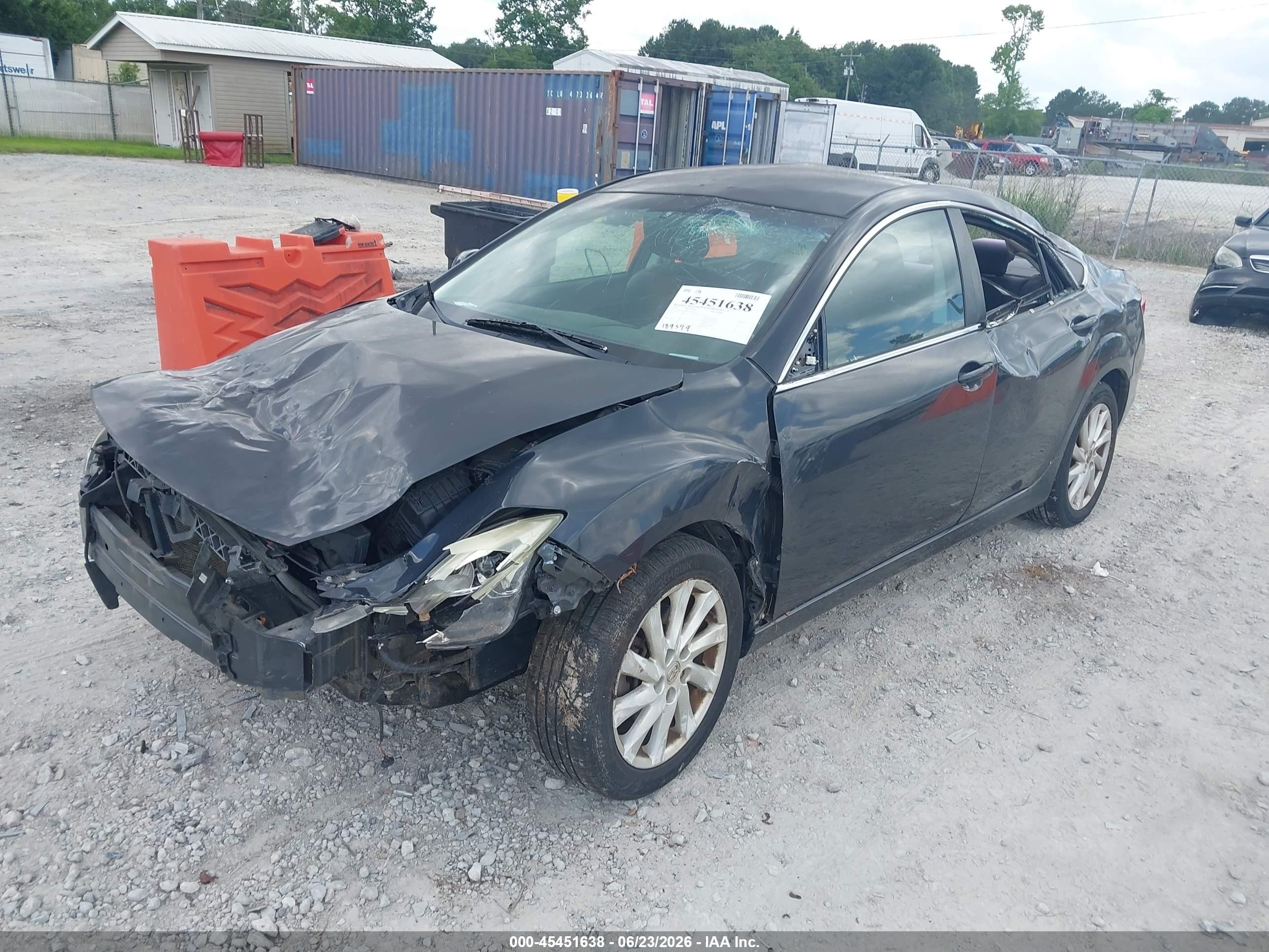 2012 Mazda Mazda6 I Touring Gray vin: 1YVHZ8DH9C5M18744