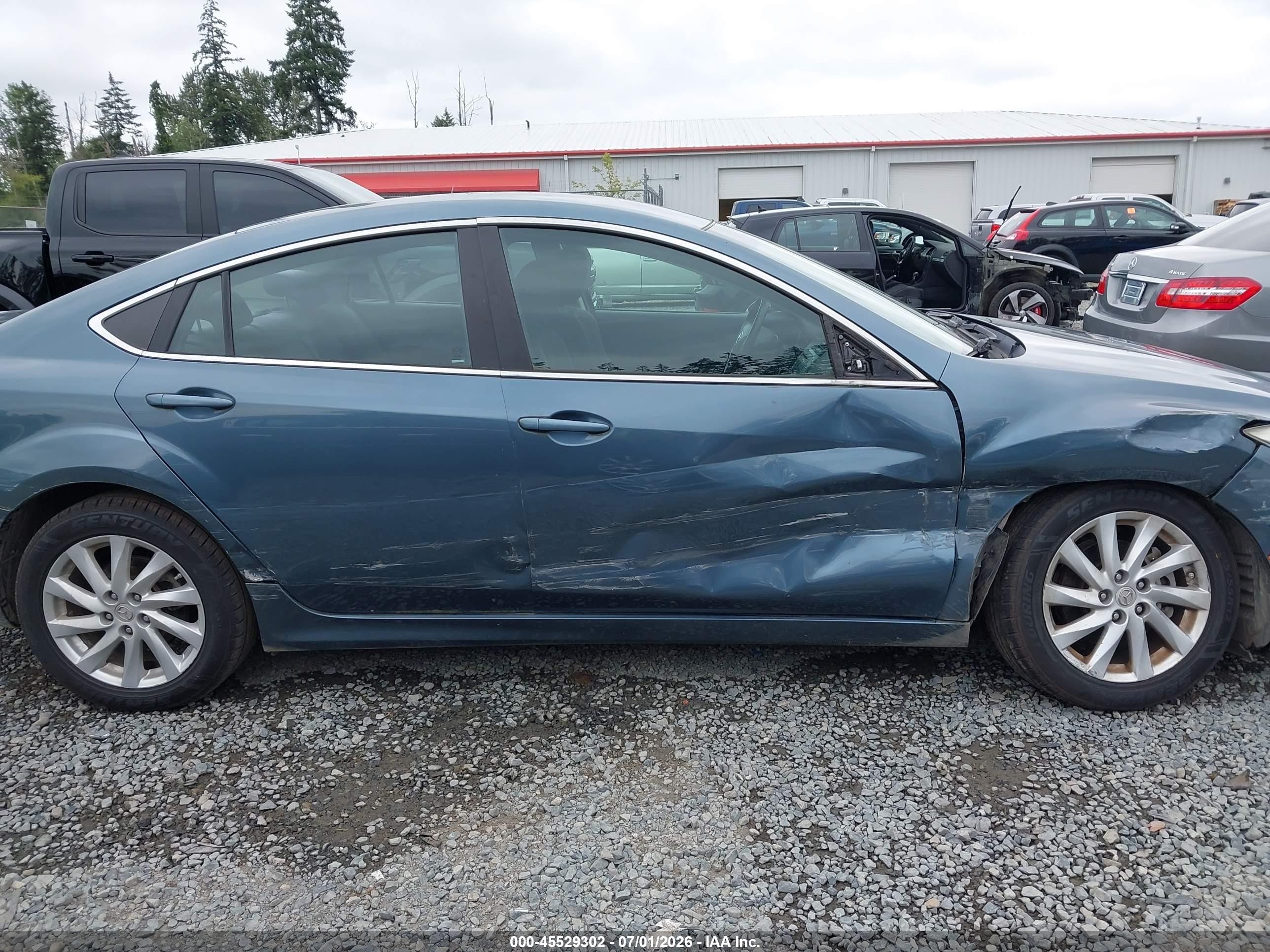 2012 Mazda Mazda6 I Touring Blue vin: 1YVHZ8DH9C5M36872