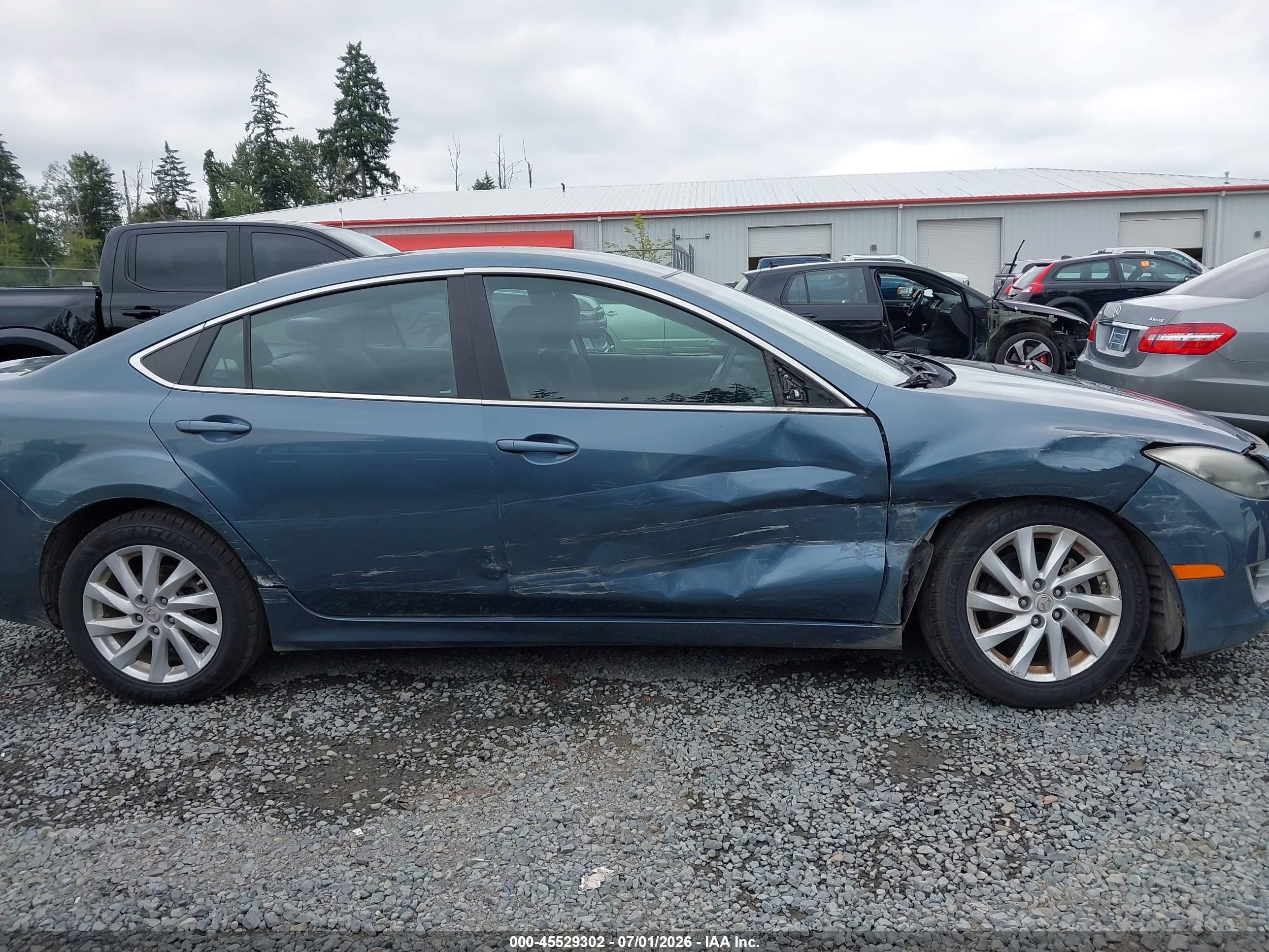 2012 Mazda Mazda6 I Touring Blue vin: 1YVHZ8DH9C5M36872