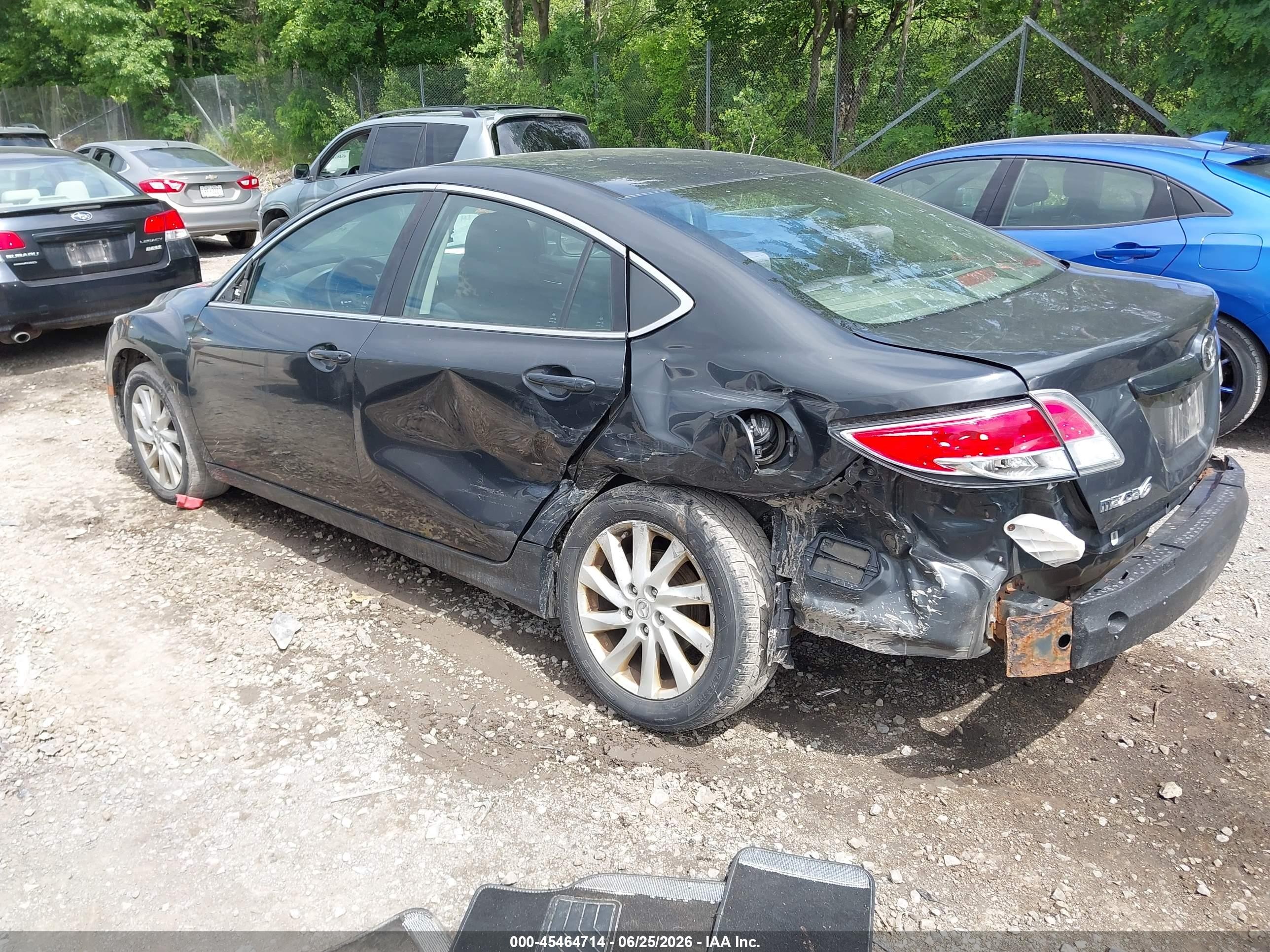 2012 Mazda Mazda6 I Touring Black vin: 1YVHZ8DH9C5M43403