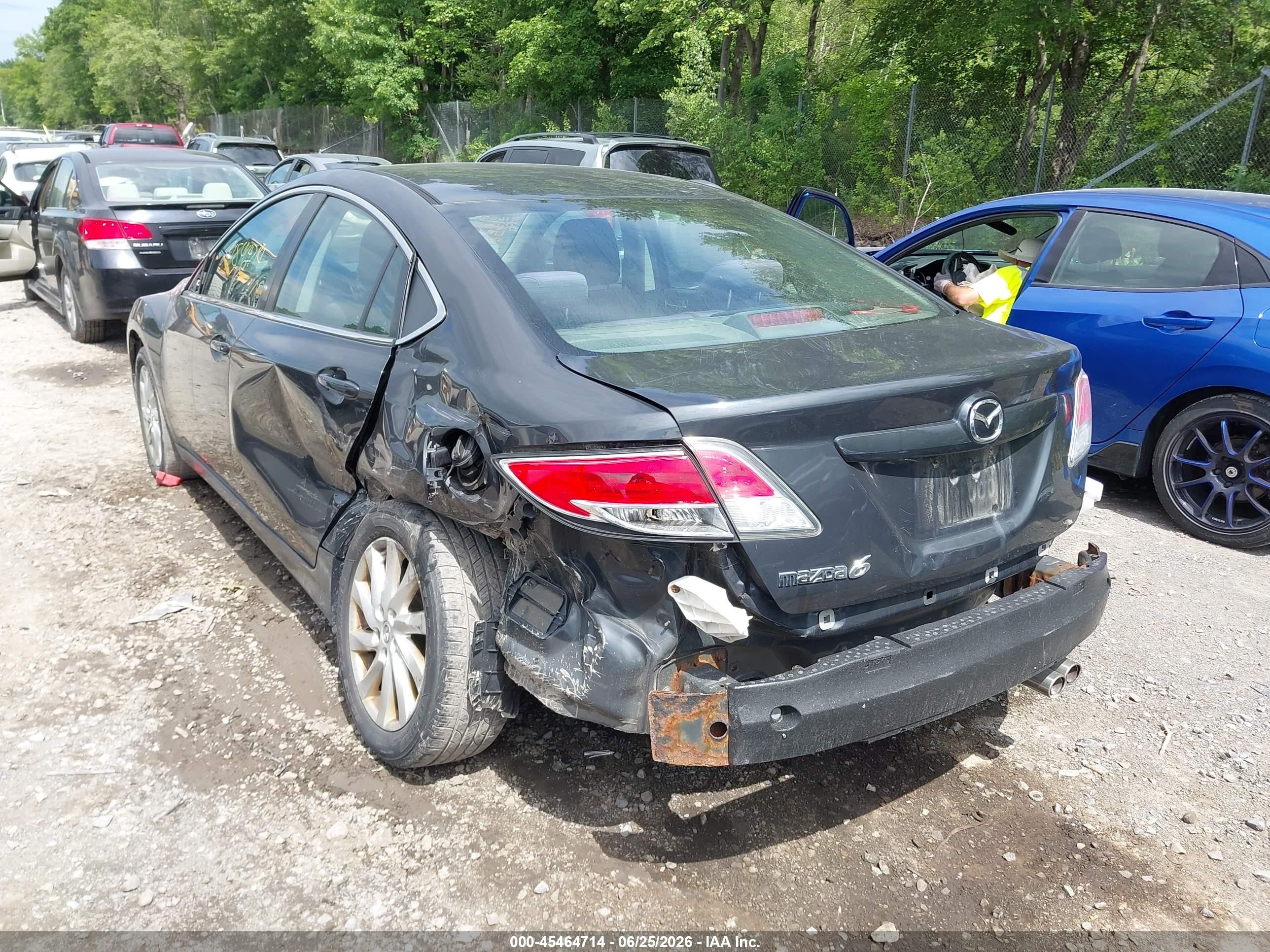 2012 Mazda Mazda6 I Touring Black vin: 1YVHZ8DH9C5M43403