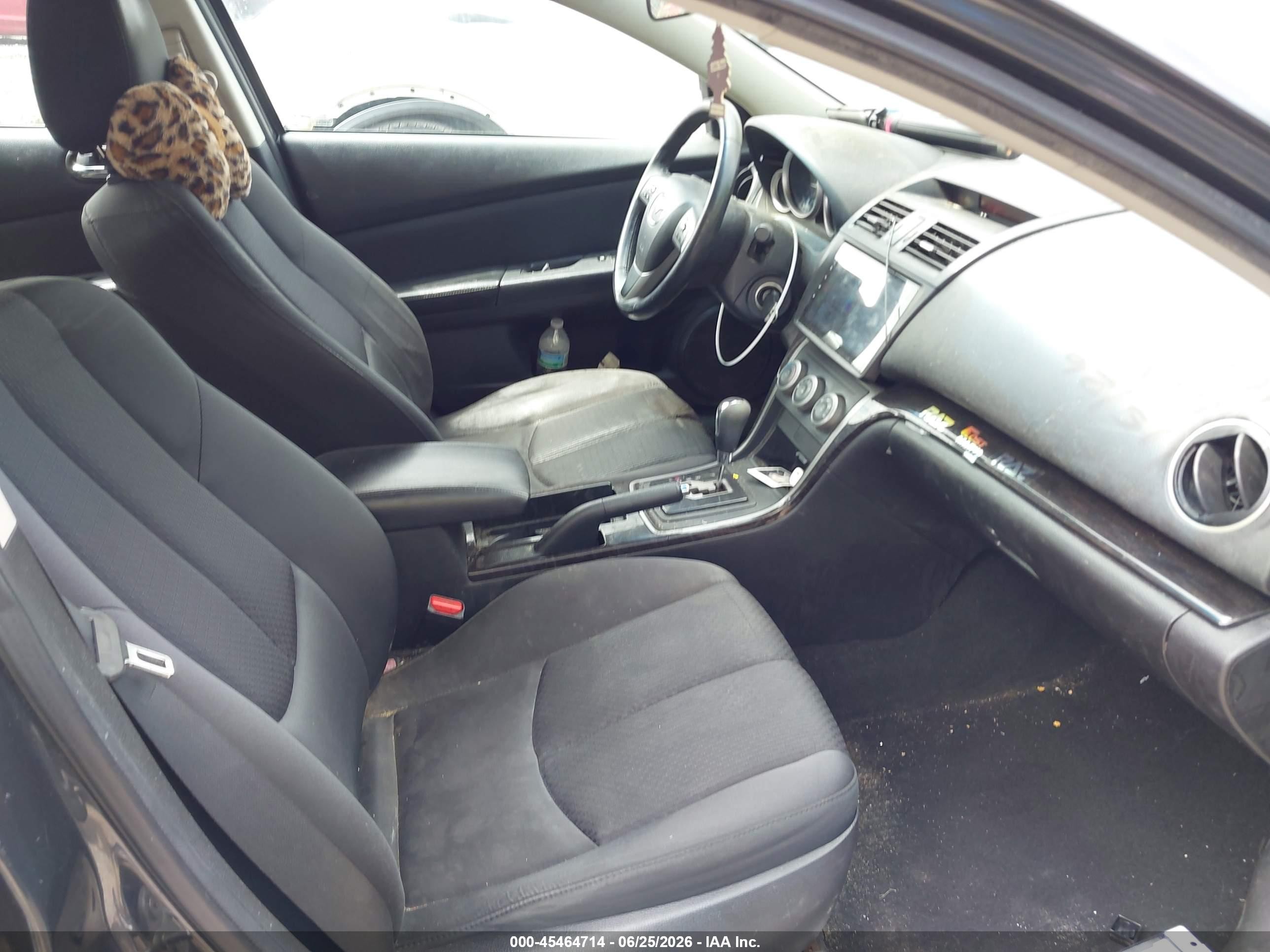 2012 Mazda Mazda6 I Touring Black vin: 1YVHZ8DH9C5M43403
