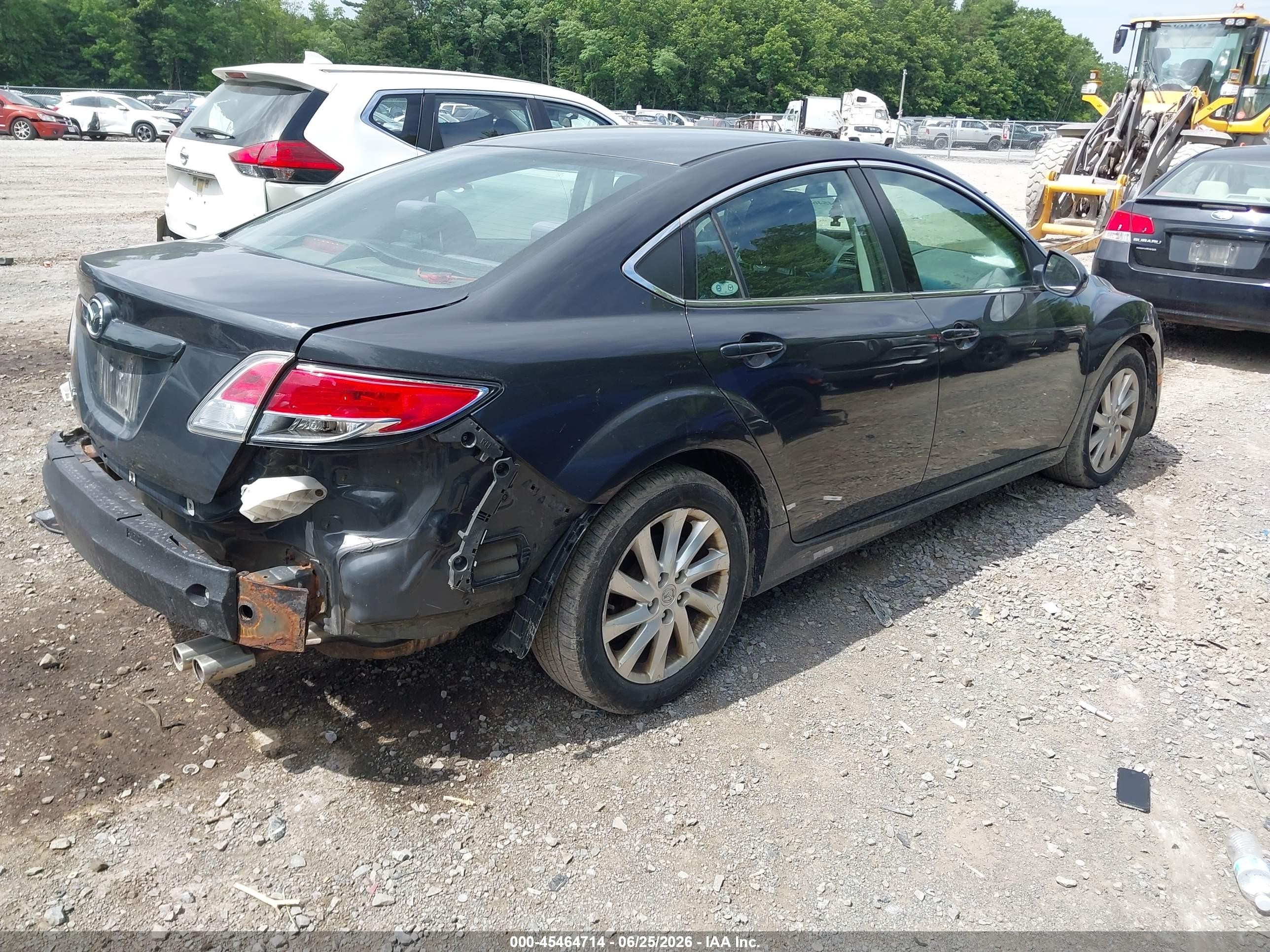 2012 Mazda Mazda6 I Touring Black vin: 1YVHZ8DH9C5M43403