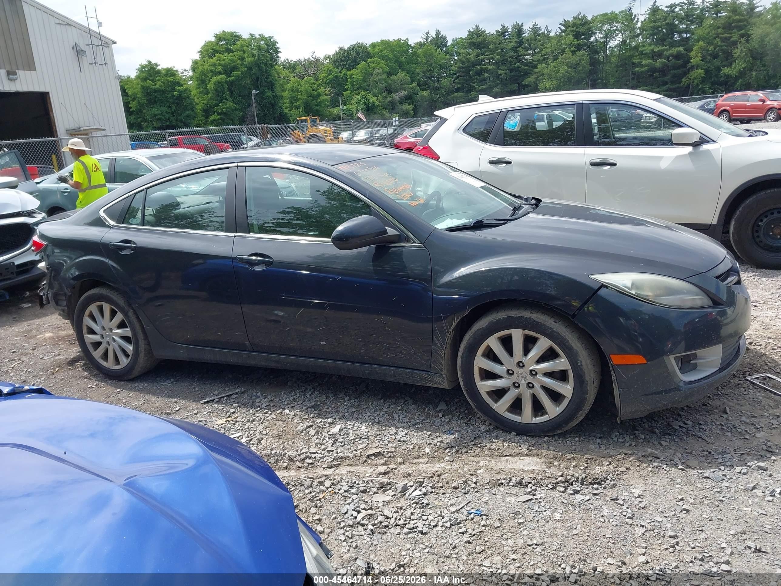 2012 Mazda Mazda6 I Touring Black vin: 1YVHZ8DH9C5M43403