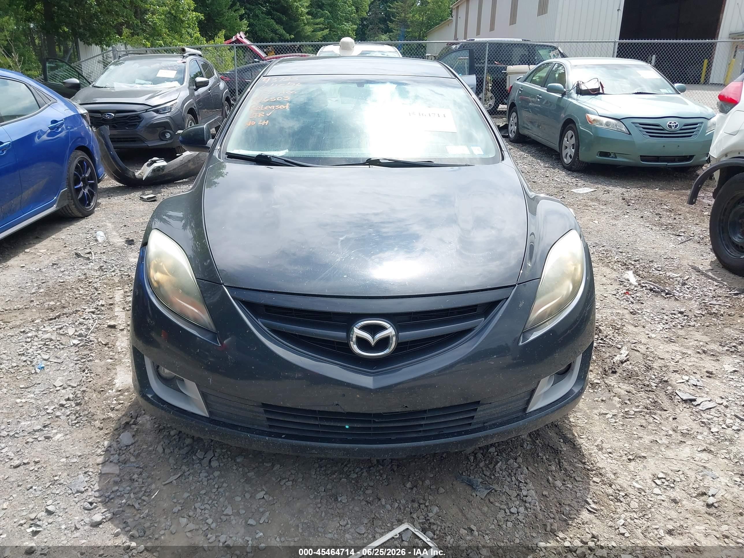 2012 Mazda Mazda6 I Touring Black vin: 1YVHZ8DH9C5M43403