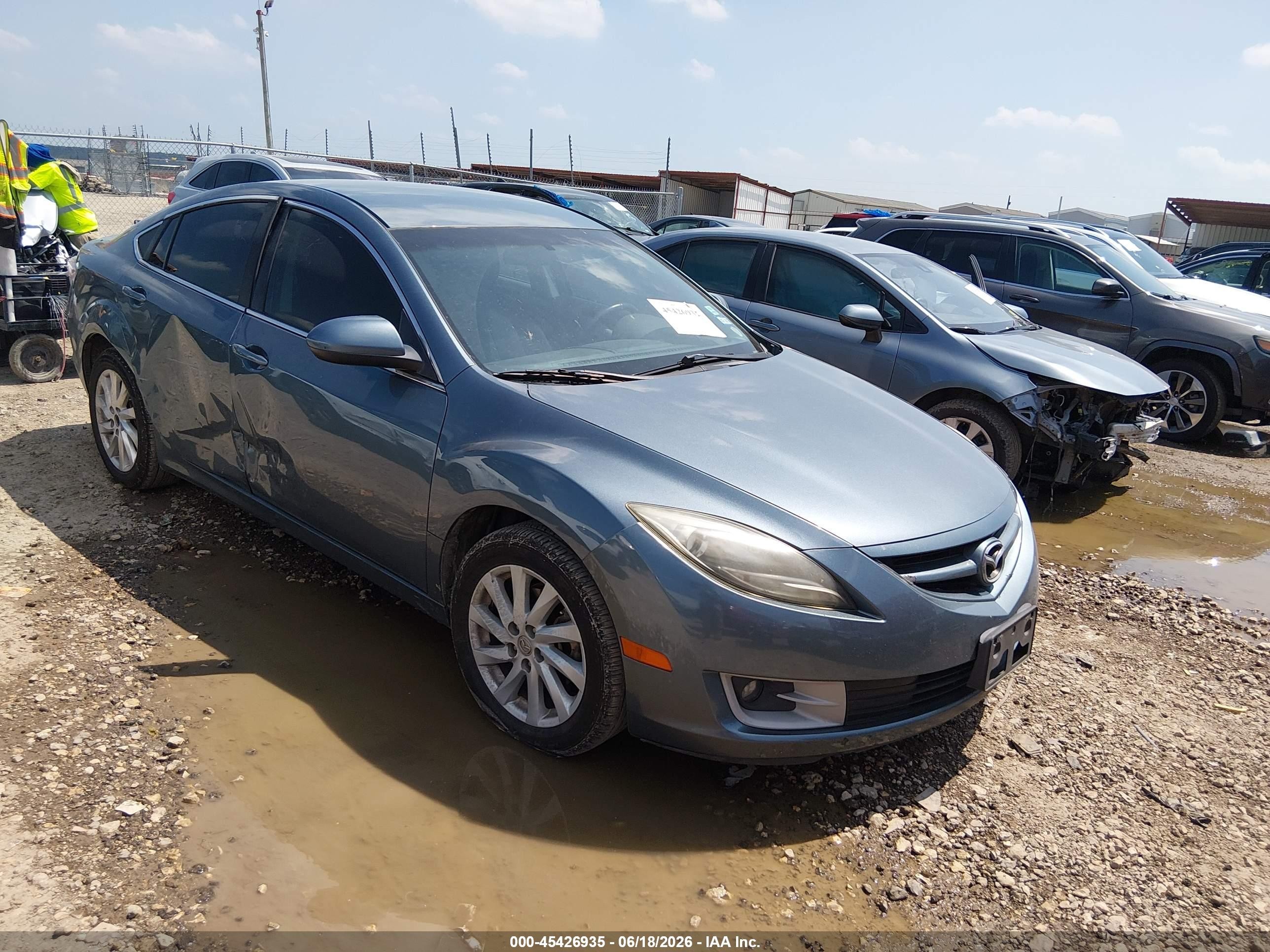 2013 Mazda Mazda6 I Touring Blue vin: 1YVHZ8DH9D5M07065