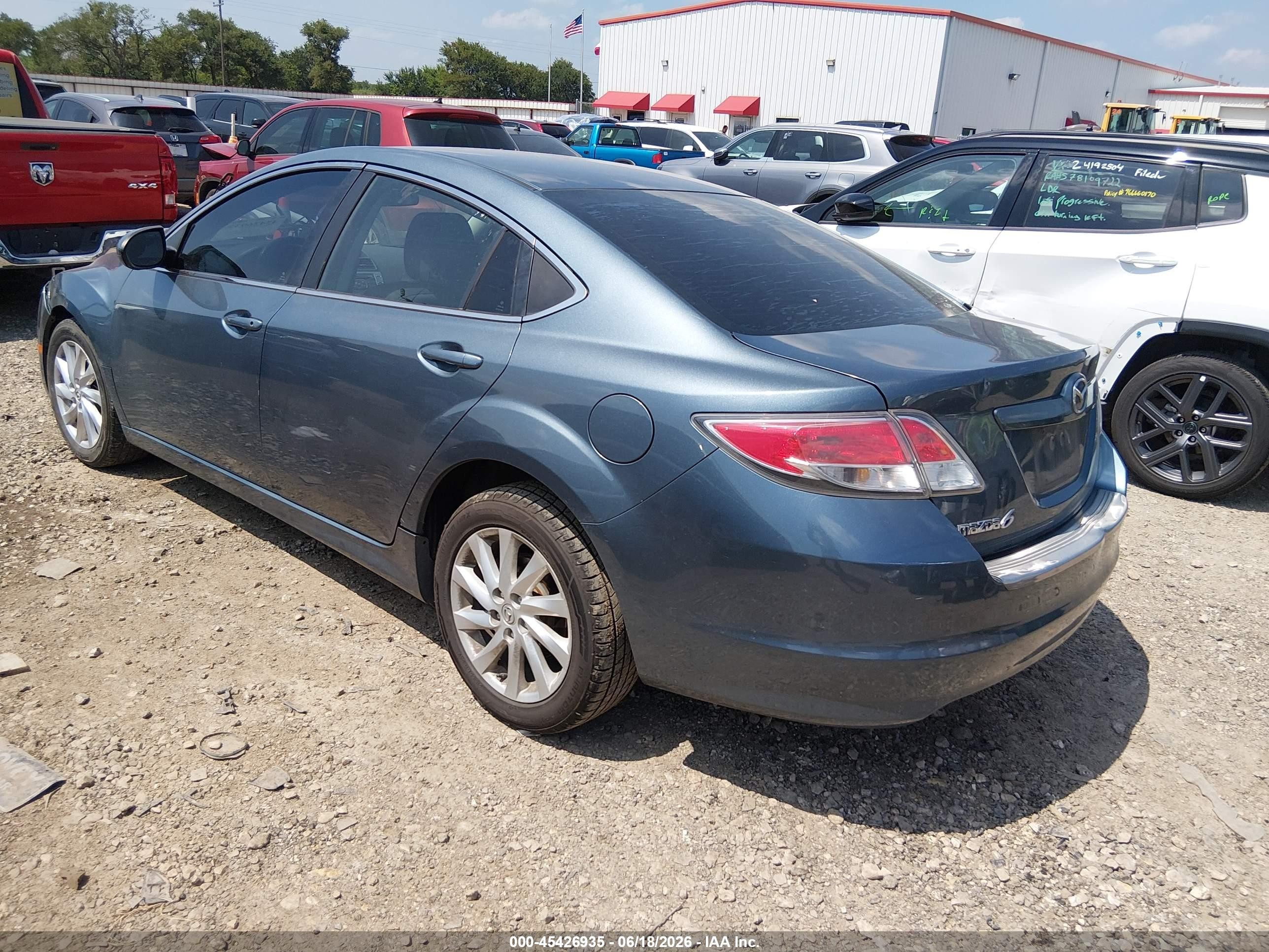 2013 Mazda Mazda6 I Touring Blue vin: 1YVHZ8DH9D5M07065