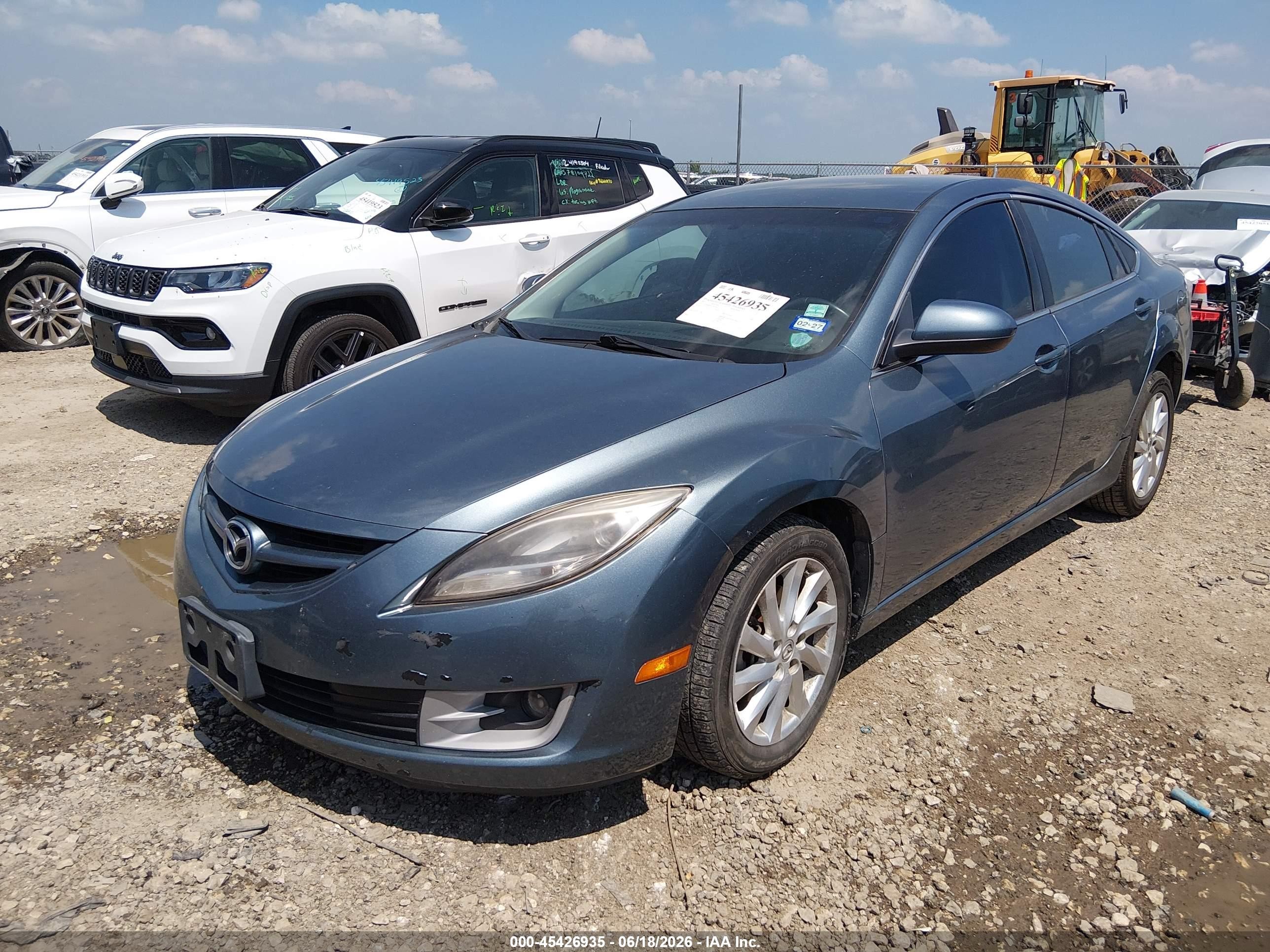 2013 Mazda Mazda6 I Touring Blue vin: 1YVHZ8DH9D5M07065
