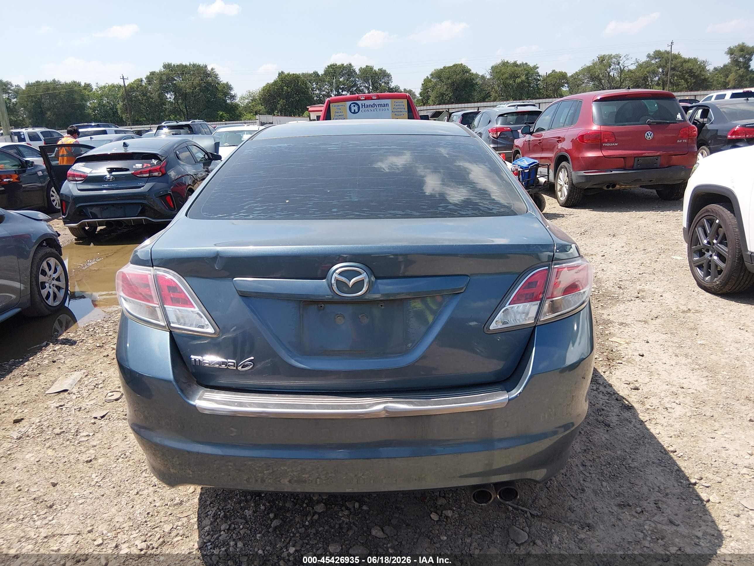 2013 Mazda Mazda6 I Touring Blue vin: 1YVHZ8DH9D5M07065