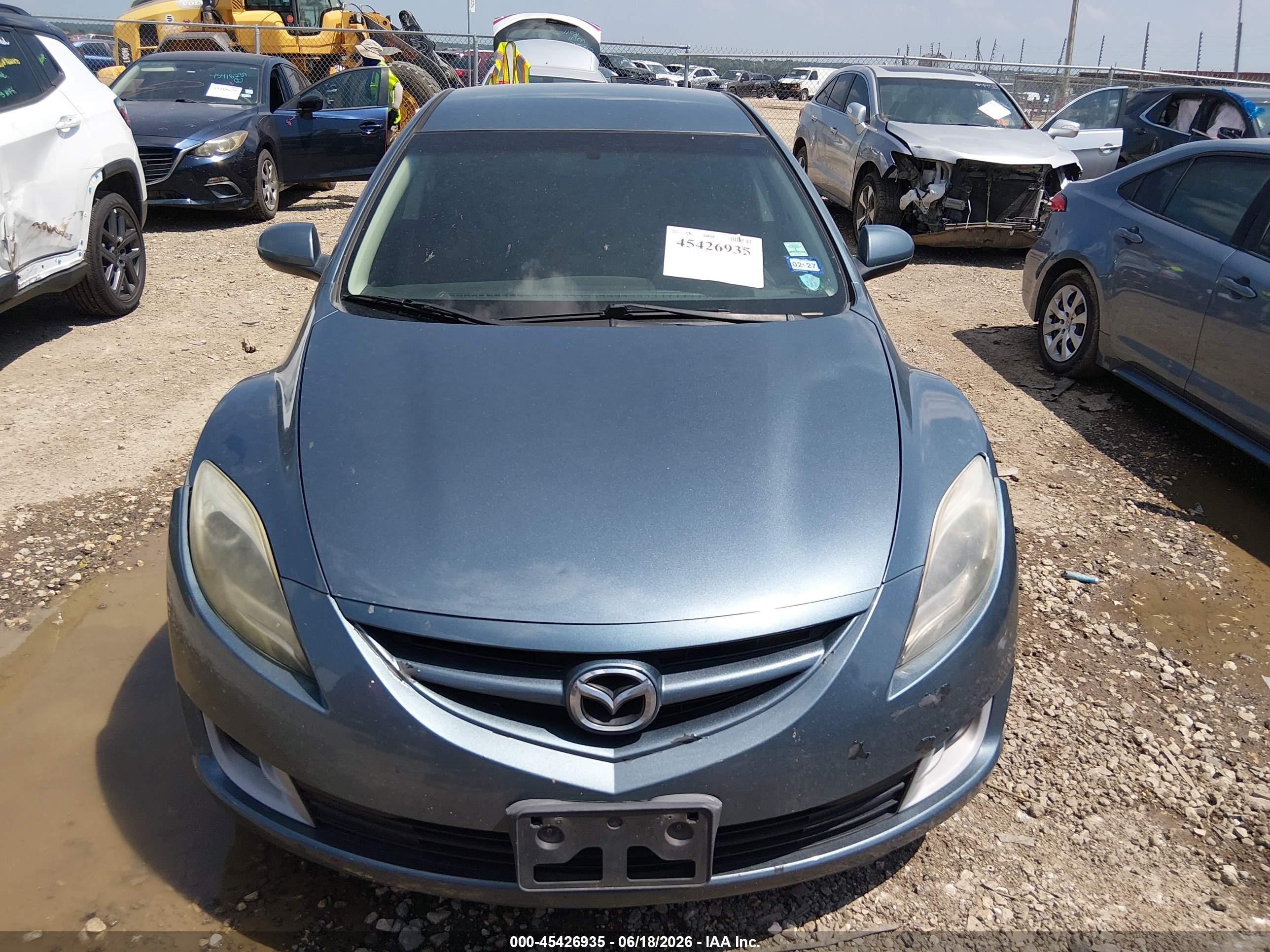 2013 Mazda Mazda6 I Touring Blue vin: 1YVHZ8DH9D5M07065