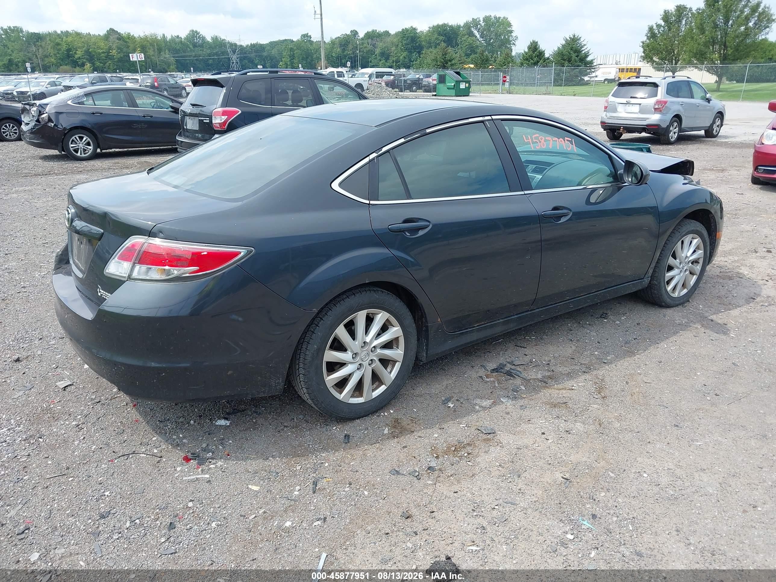 2012 Mazda Mazda6 I Touring Серый vin: 1YVHZ8DHXC5M14816