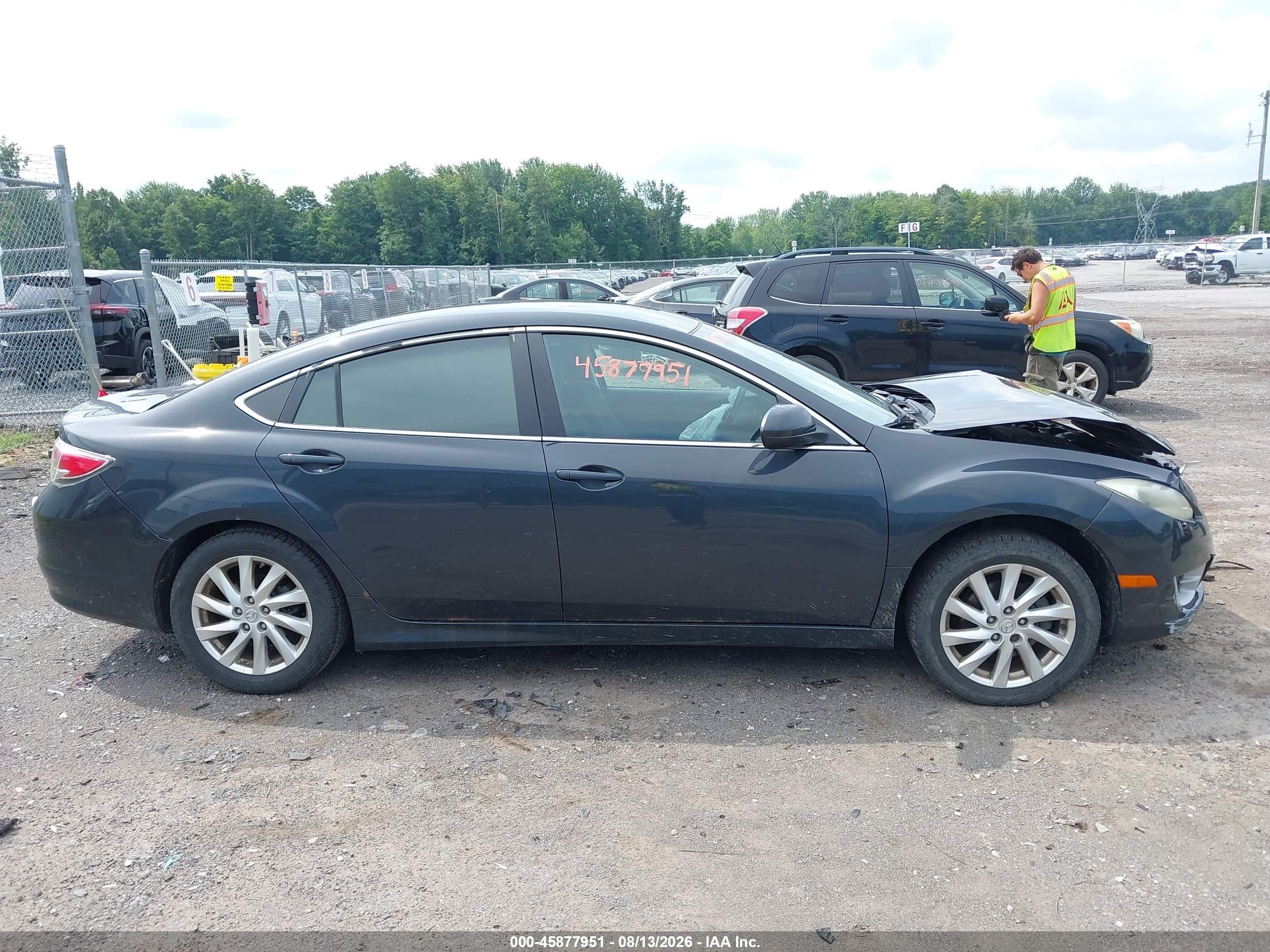 2012 Mazda Mazda6 I Touring Серый vin: 1YVHZ8DHXC5M14816