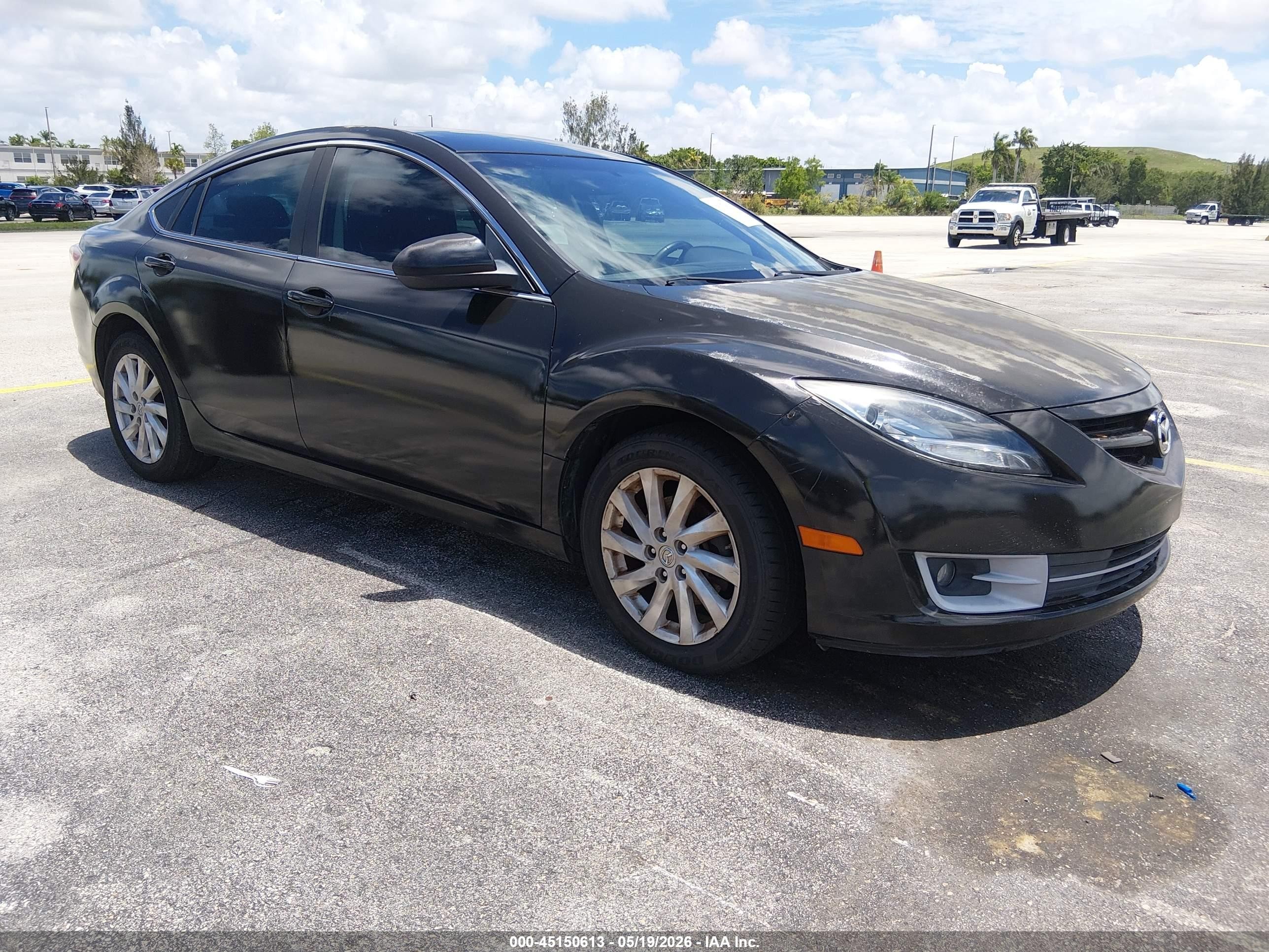 2012 Mazda Mazda6 I Touring Black vin: 1YVHZ8DHXC5M16288