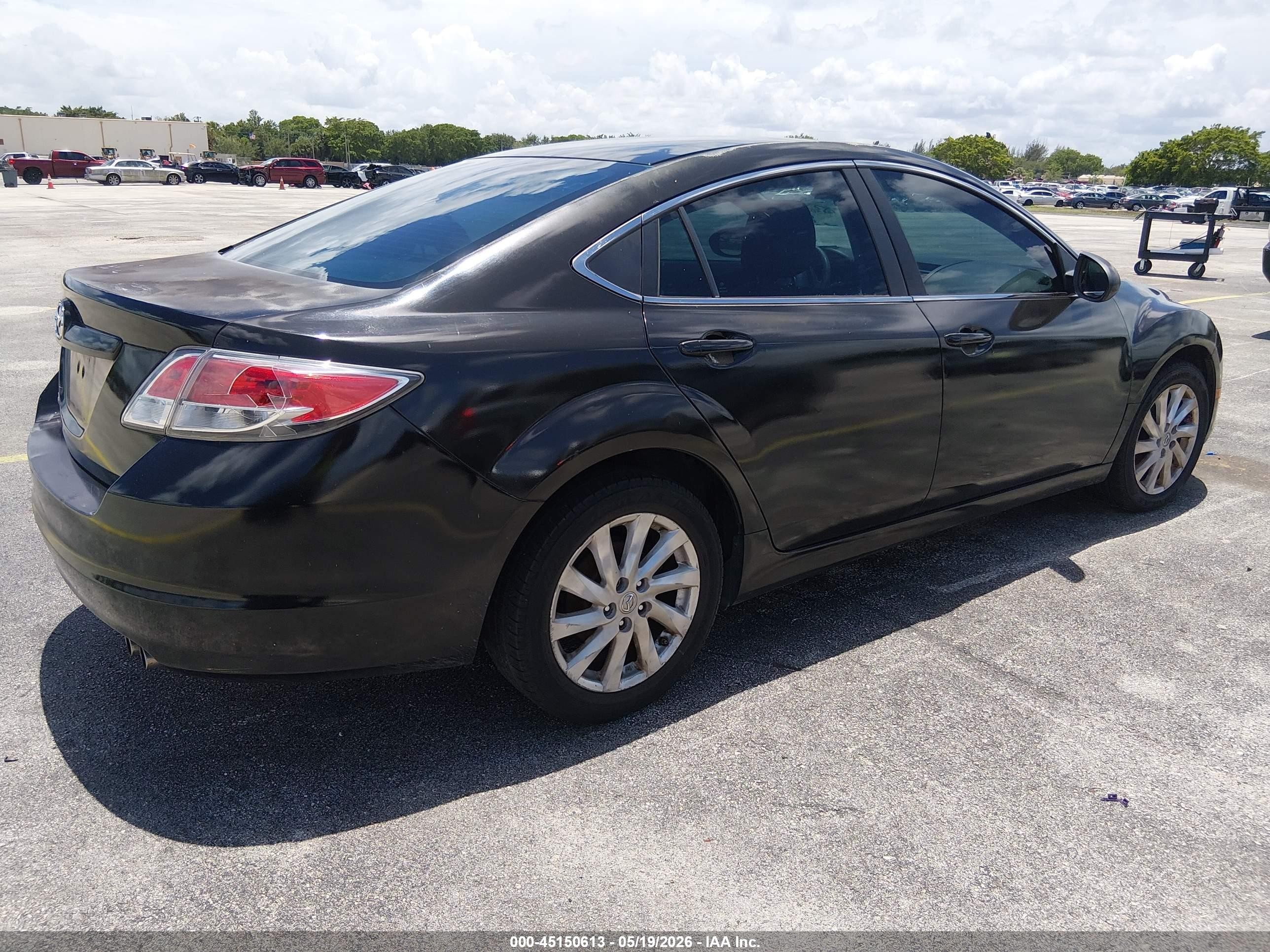2012 Mazda Mazda6 I Touring Black vin: 1YVHZ8DHXC5M16288