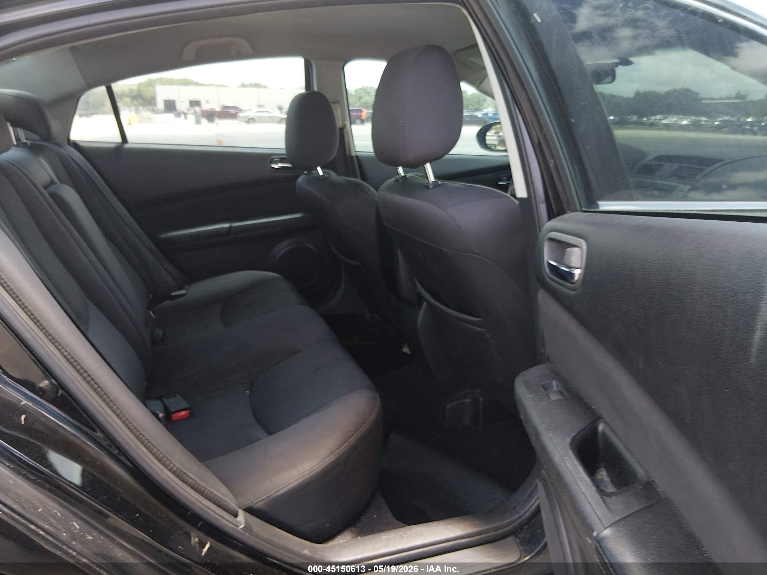 2012 Mazda Mazda6 I Touring Black vin: 1YVHZ8DHXC5M16288