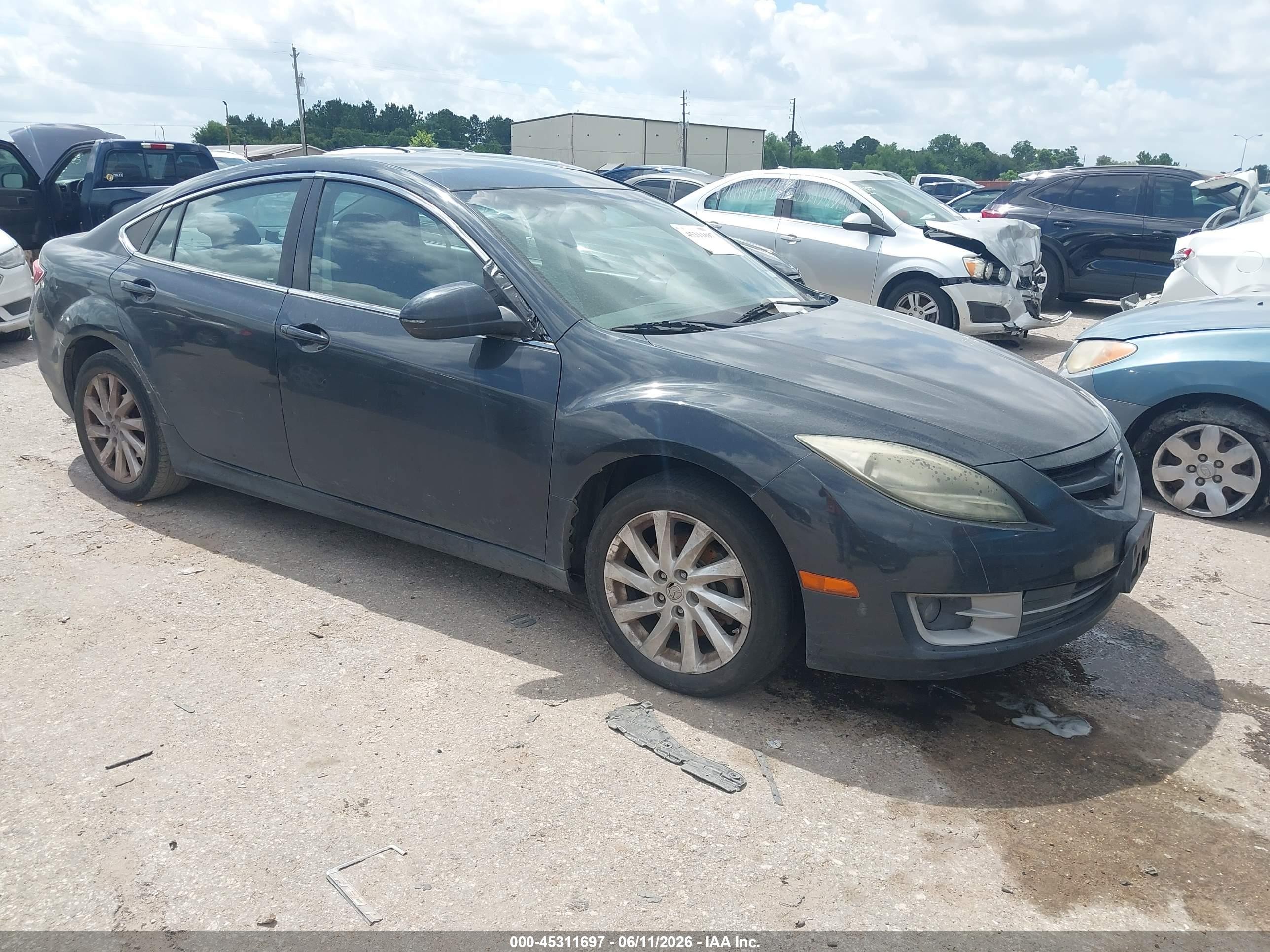2012 Mazda Mazda6 I Touring Gray vin: 1YVHZ8DHXC5M29137