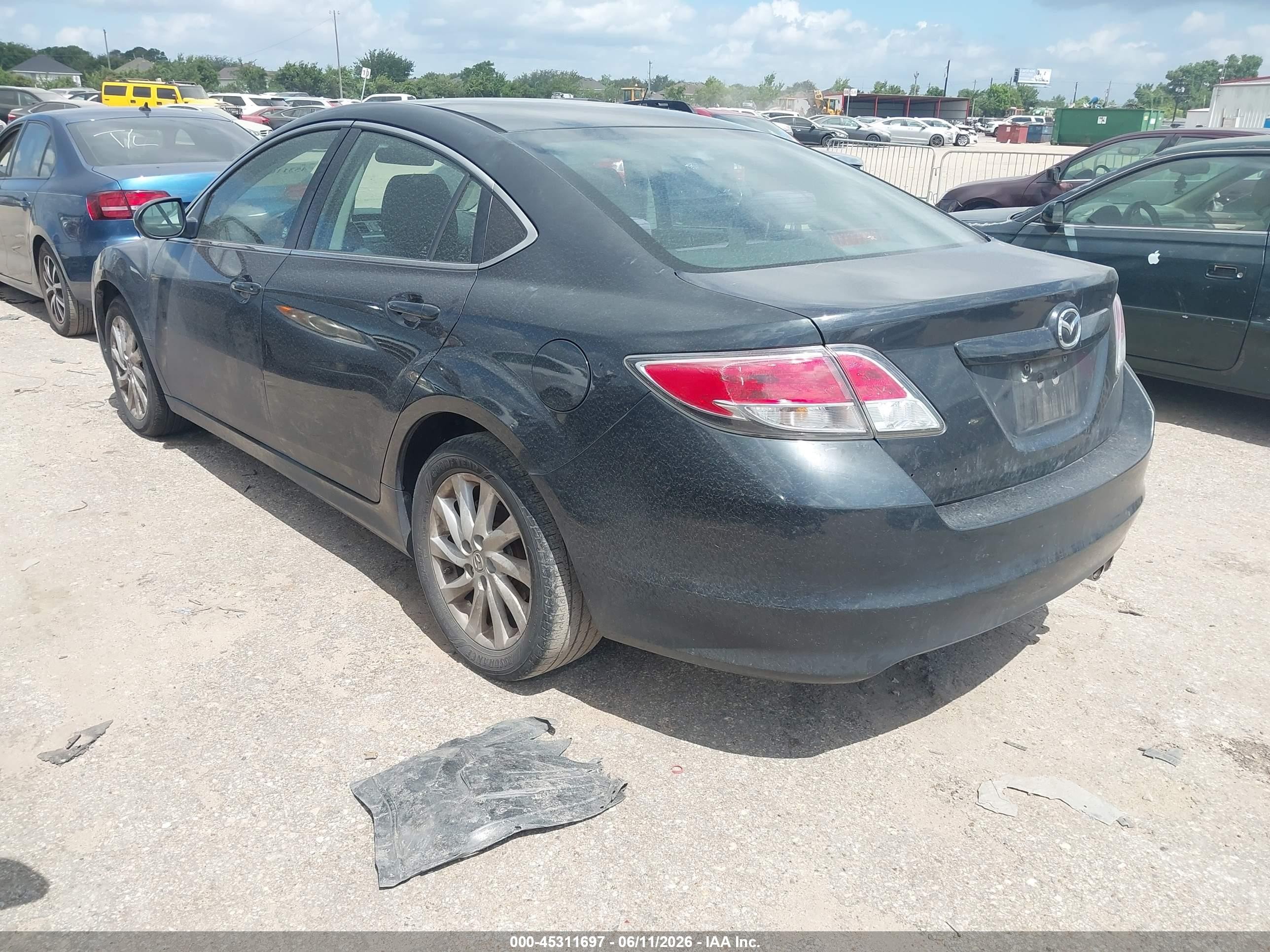 2012 Mazda Mazda6 I Touring Gray vin: 1YVHZ8DHXC5M29137