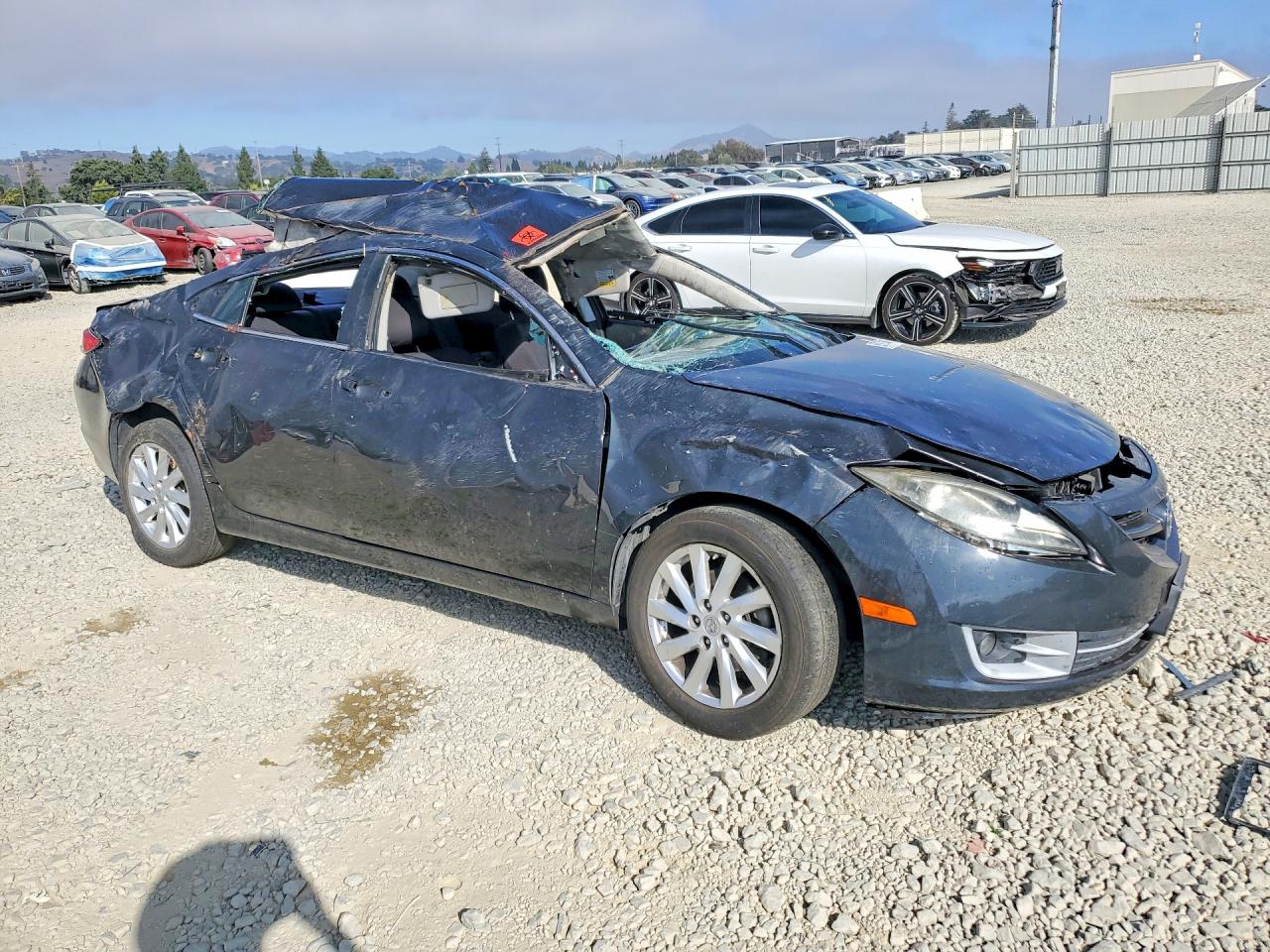 2012 Mazda 6 I Gray vin: 1YVHZ8DHXC5M34306