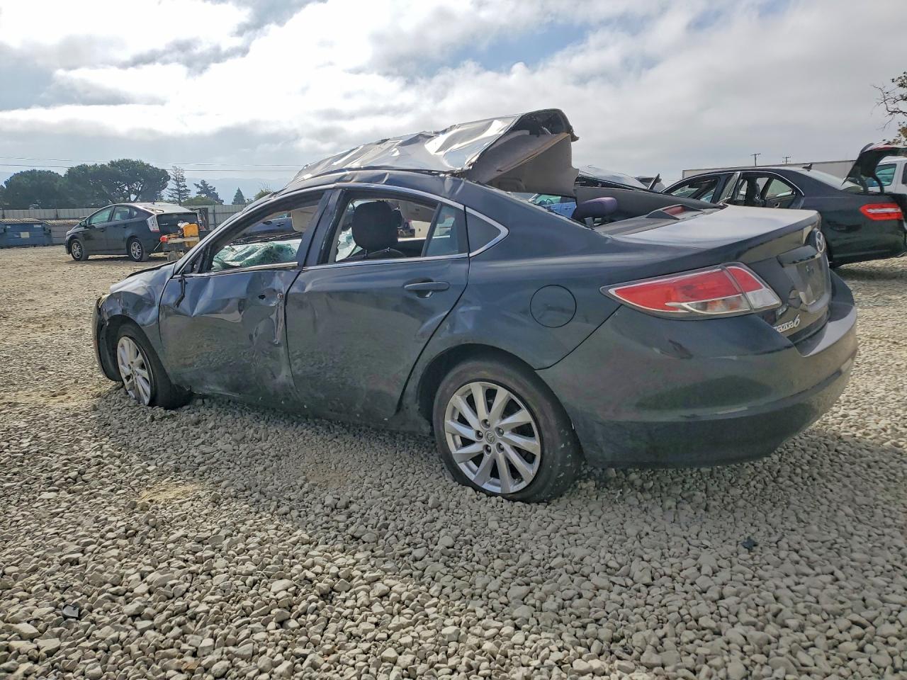 2012 Mazda 6 I Gray vin: 1YVHZ8DHXC5M34306