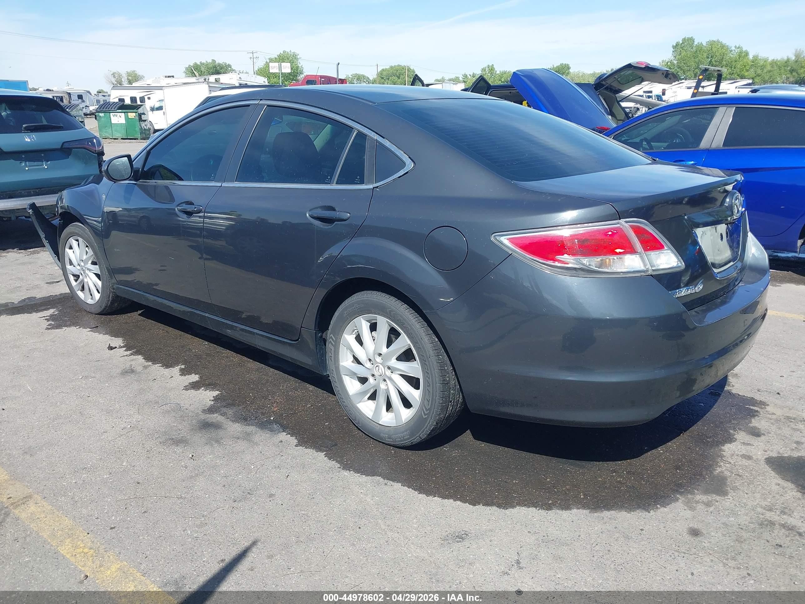 2012 Mazda Mazda6 I Touring Gray vin: 1YVHZ8DHXC5M37058