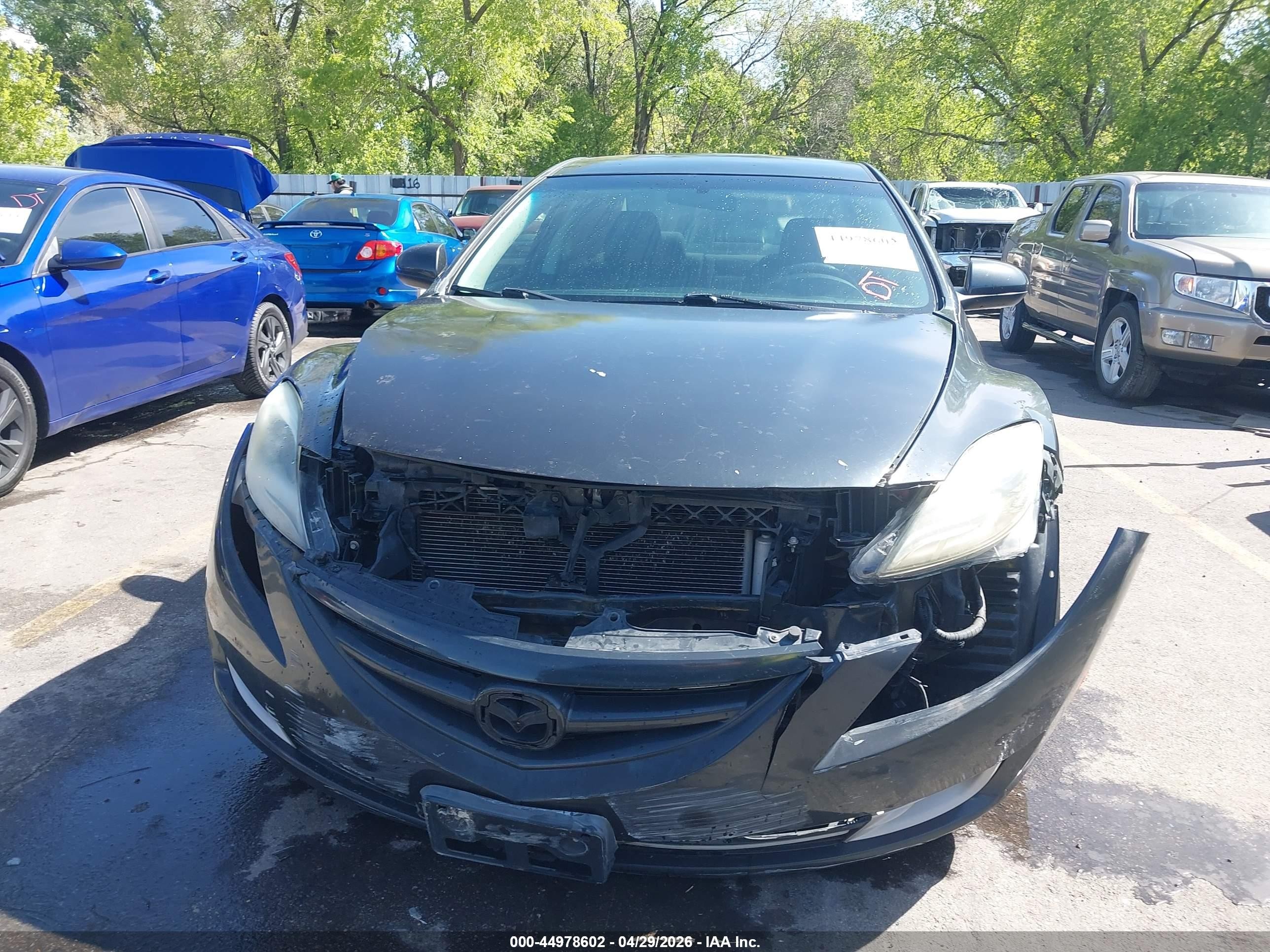2012 Mazda Mazda6 I Touring Gray vin: 1YVHZ8DHXC5M37058
